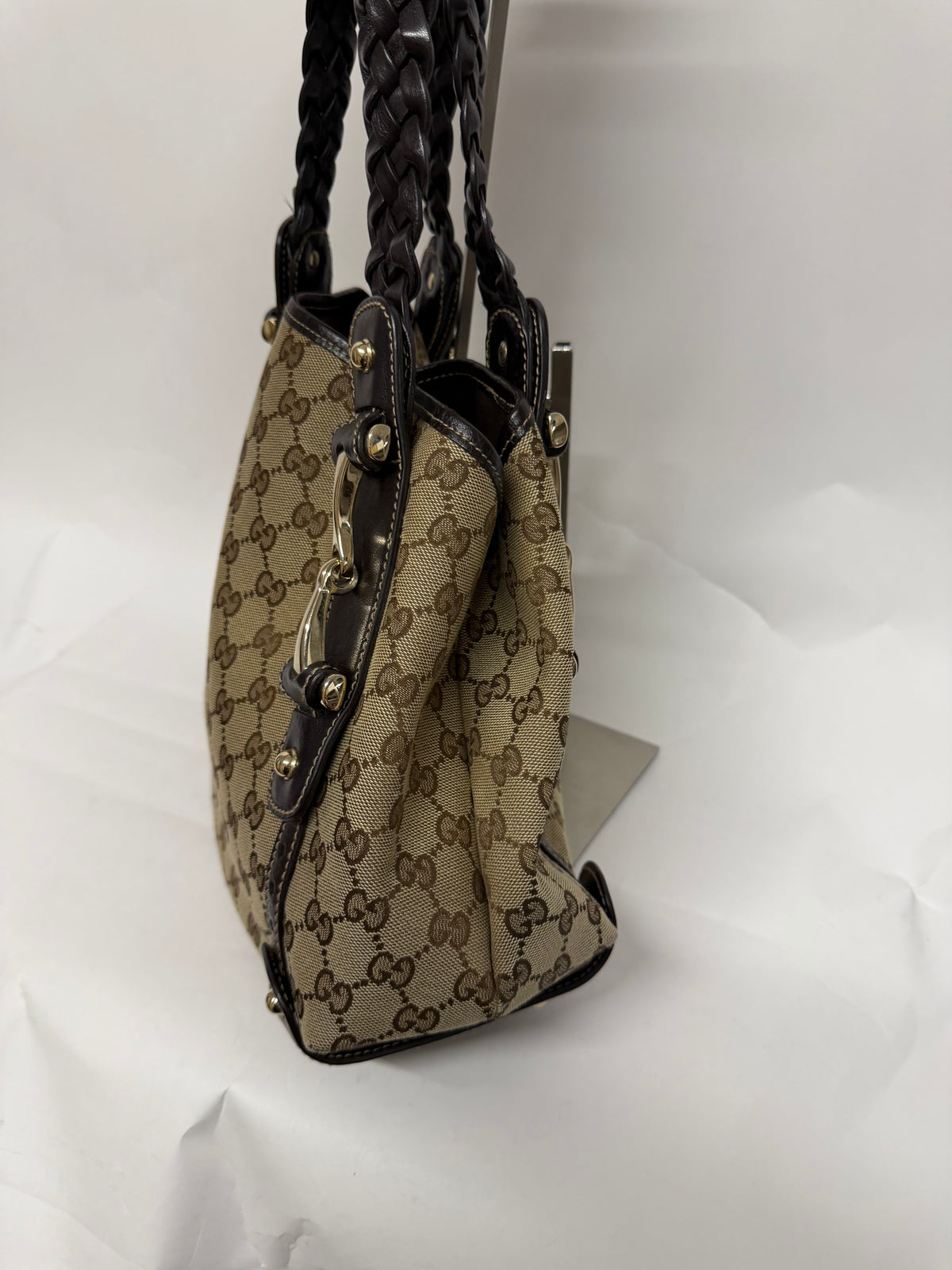 Gucci Pelham Horsebit GG Canvas Marrón