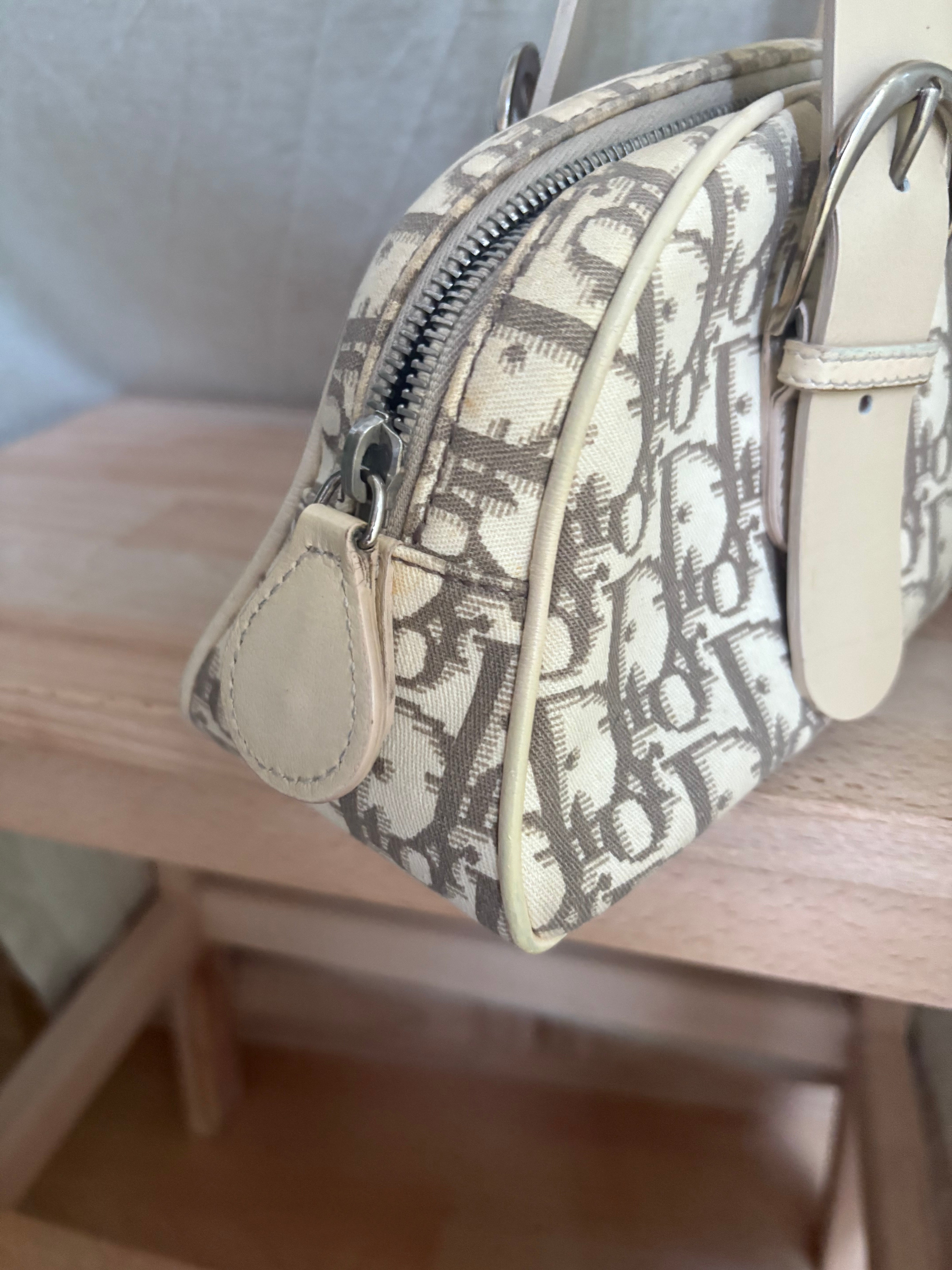 Bolso Dior Trotter Floral Canvas Beige
