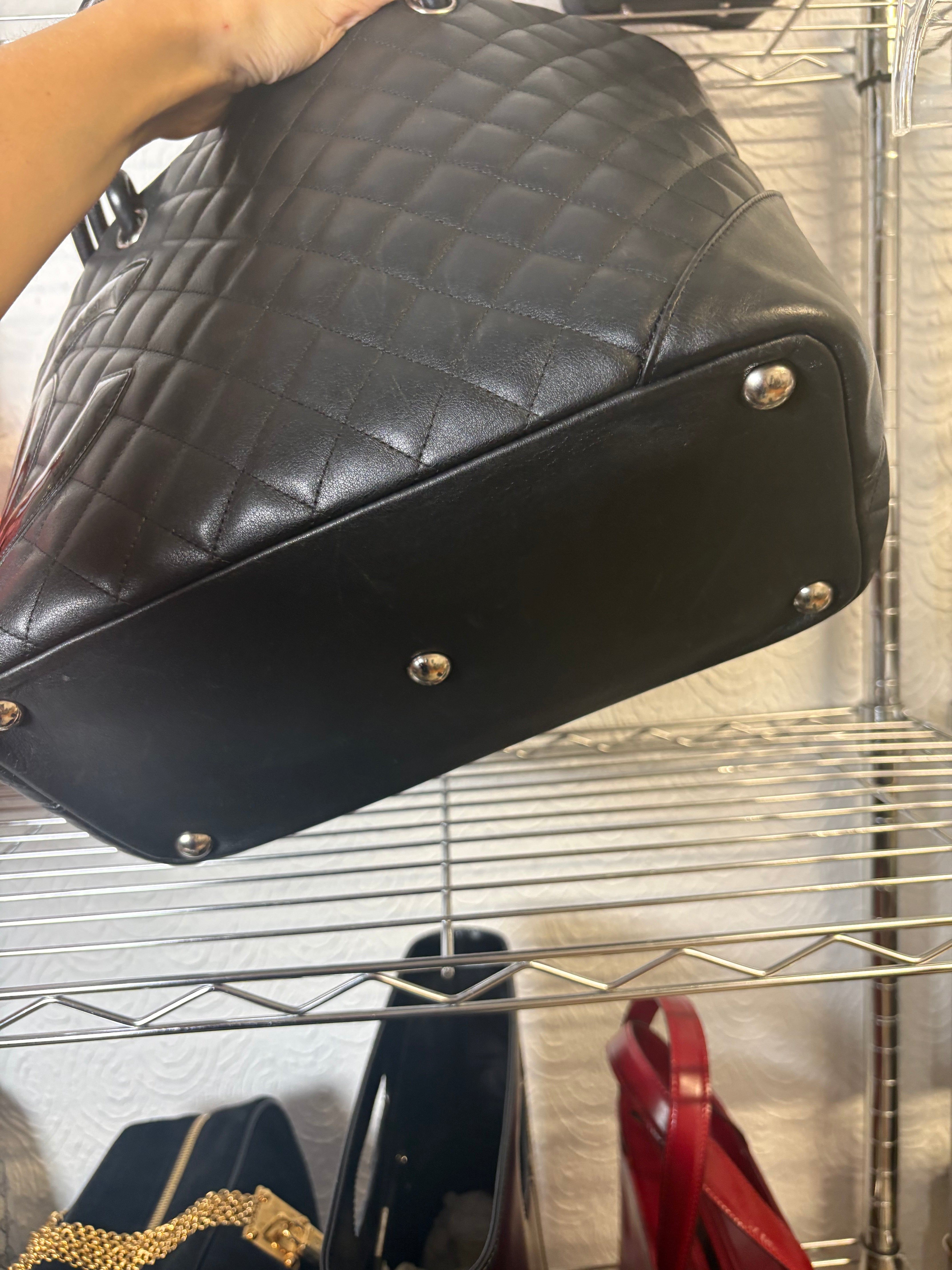 Chanel Cambon Ligne Tote Large Negro