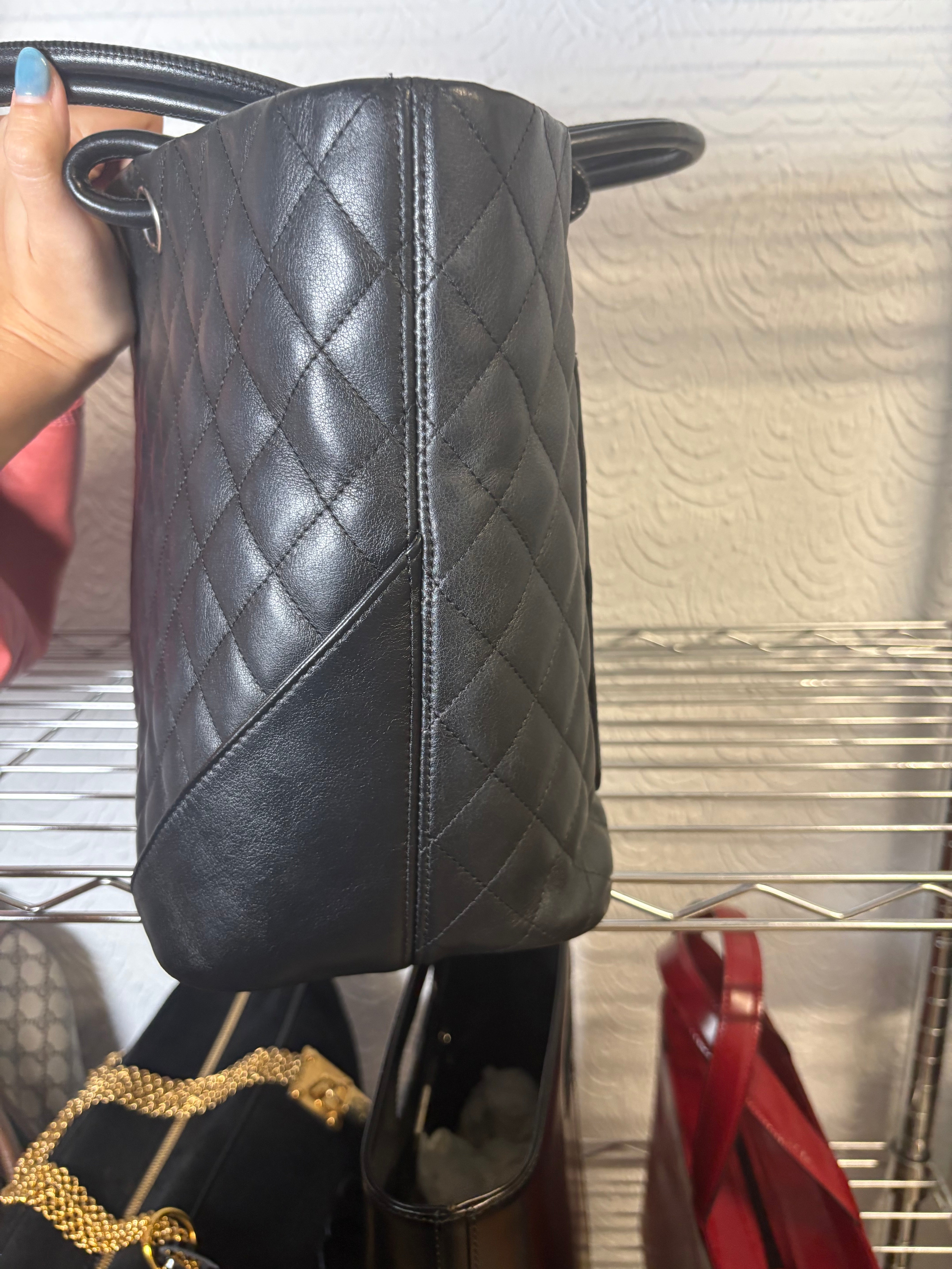 Chanel Cambon Ligne Tote Large Negro