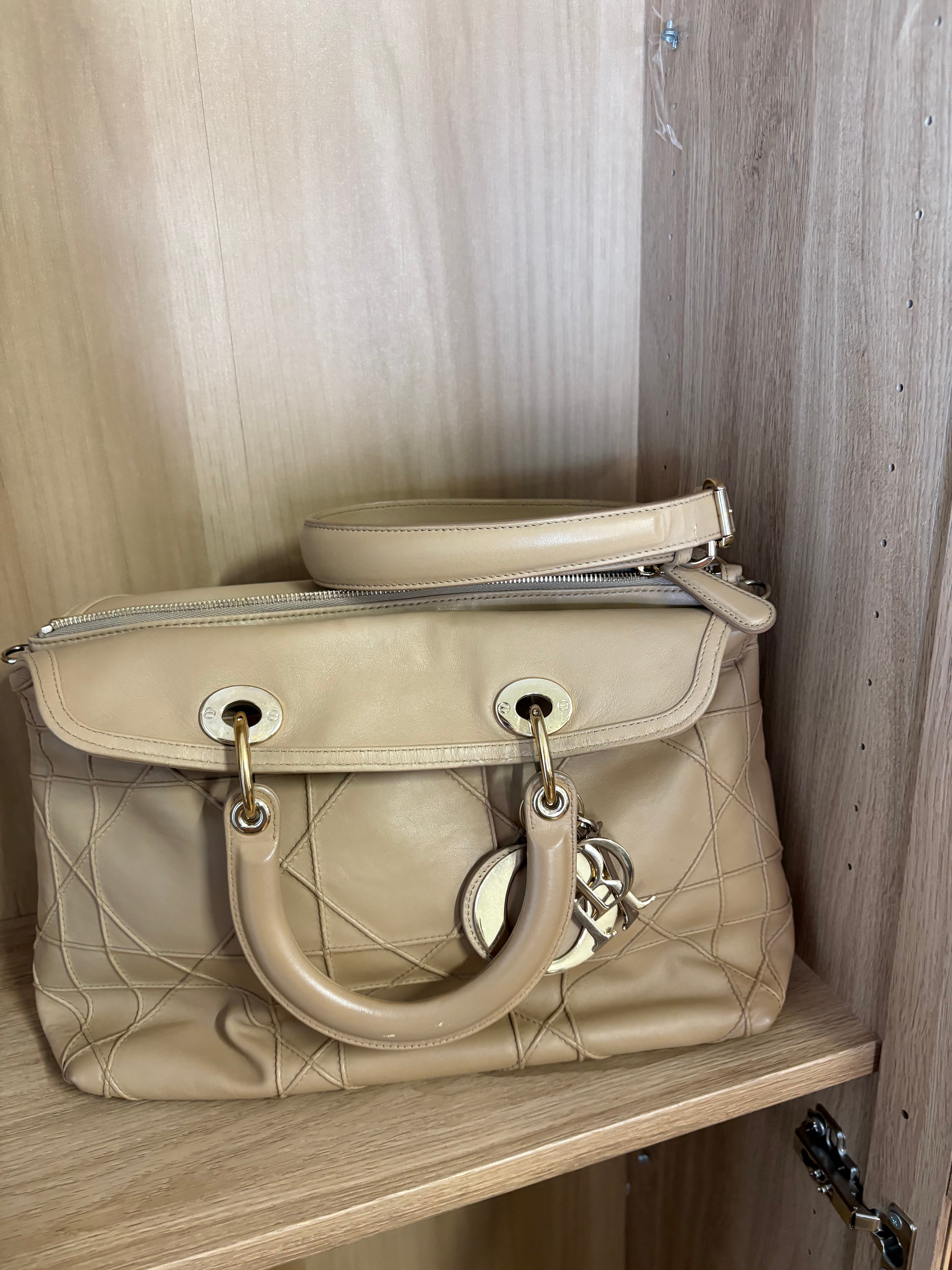 Dior Granville large tote beige camel bandolera