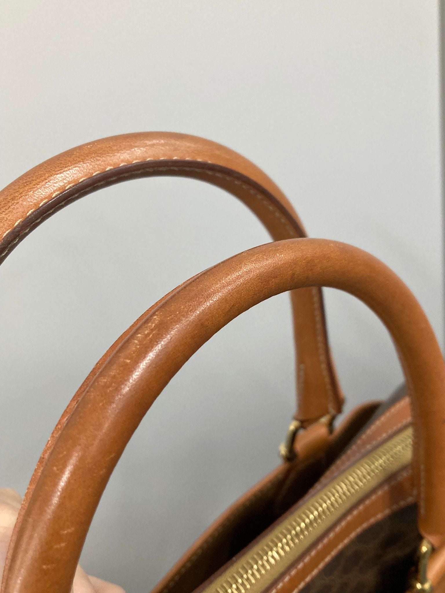 CÉLINE Macadam Handbag Vintage Marrón