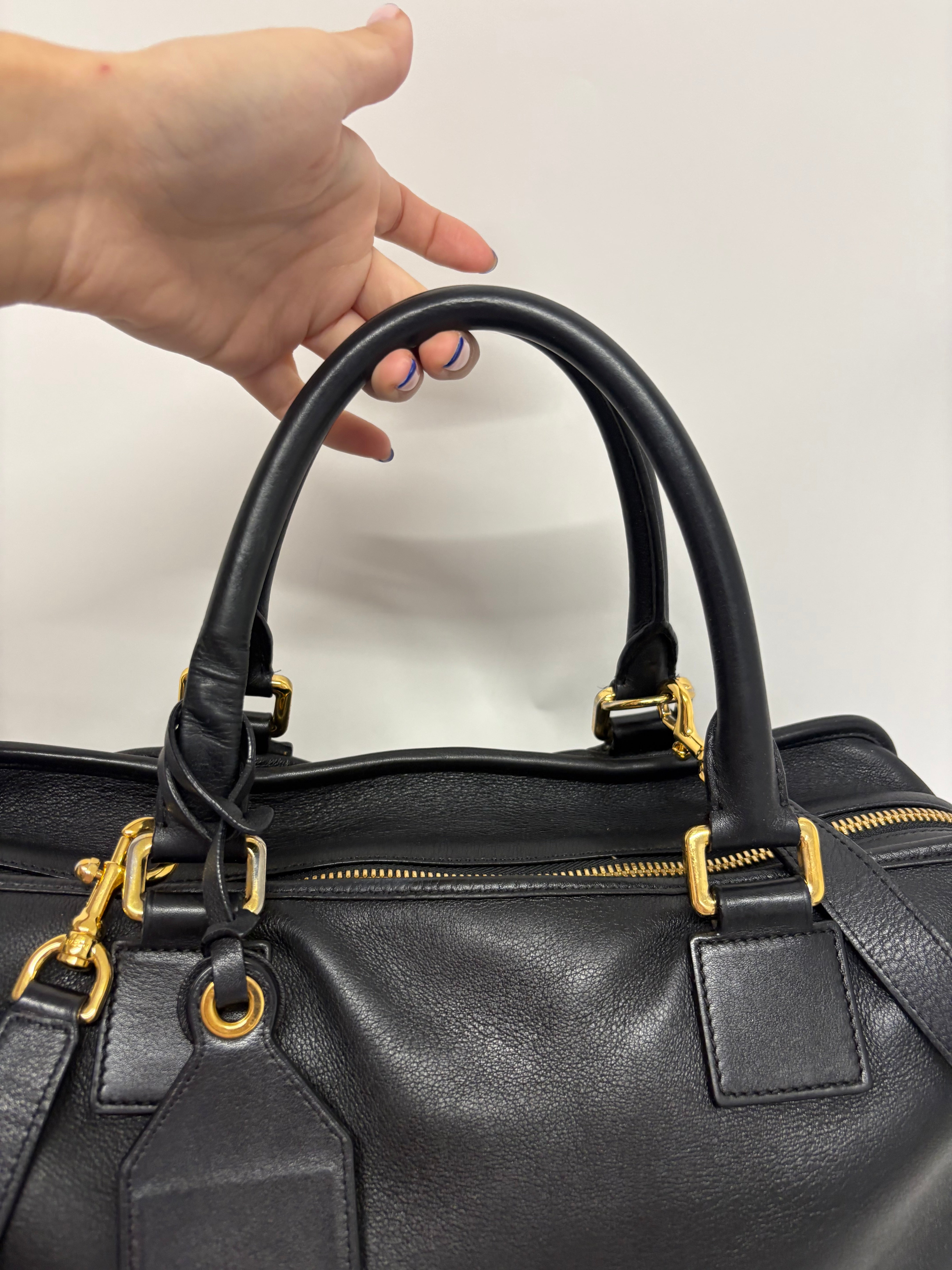 Loewe amazona 35 bandolera piel becerro negra