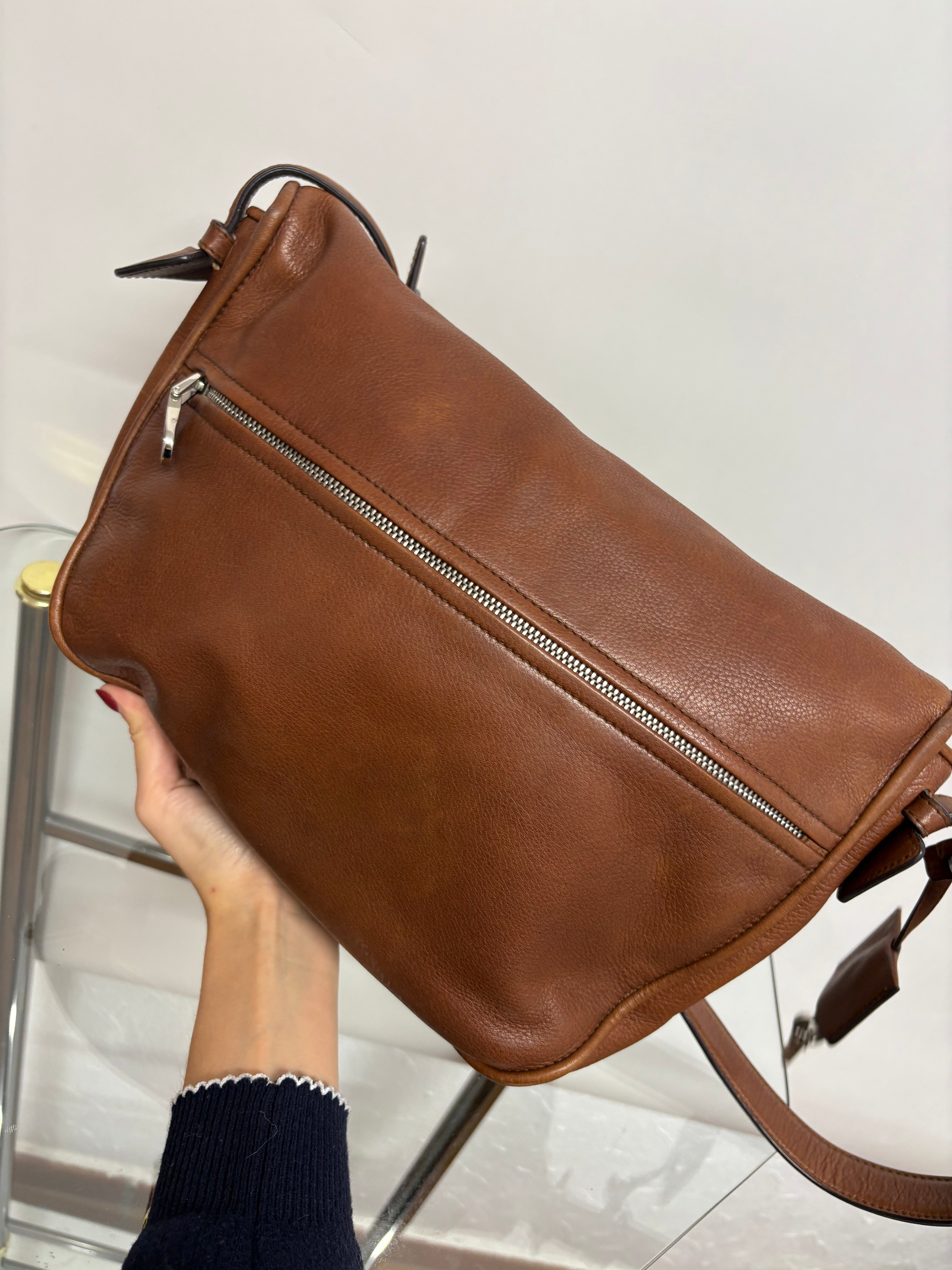 Loewe Heritage Bandolera Grande Piel Marrón · Vintage