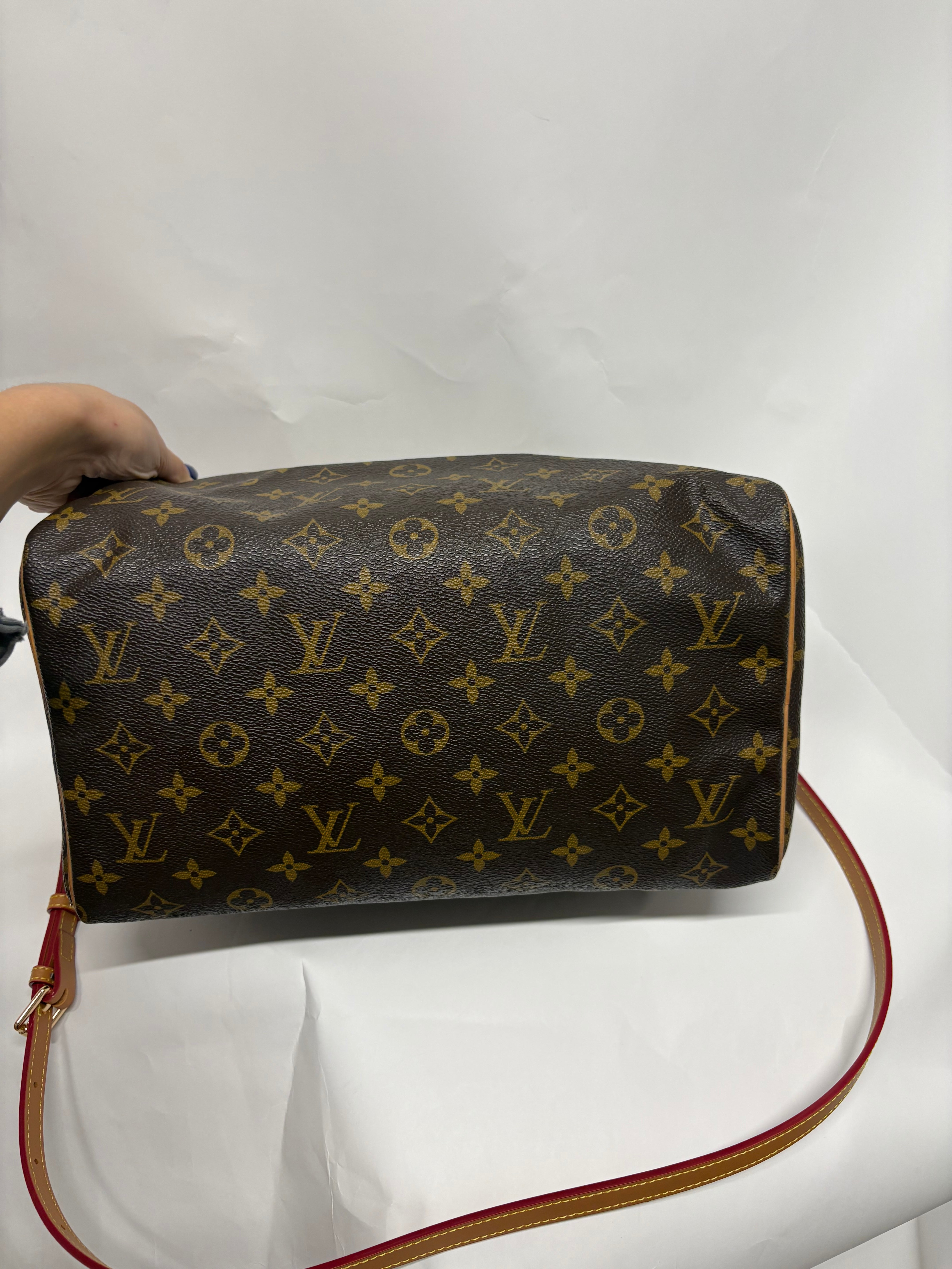 Louis Vuitton Speedy 30 Monogram con bandolera extra