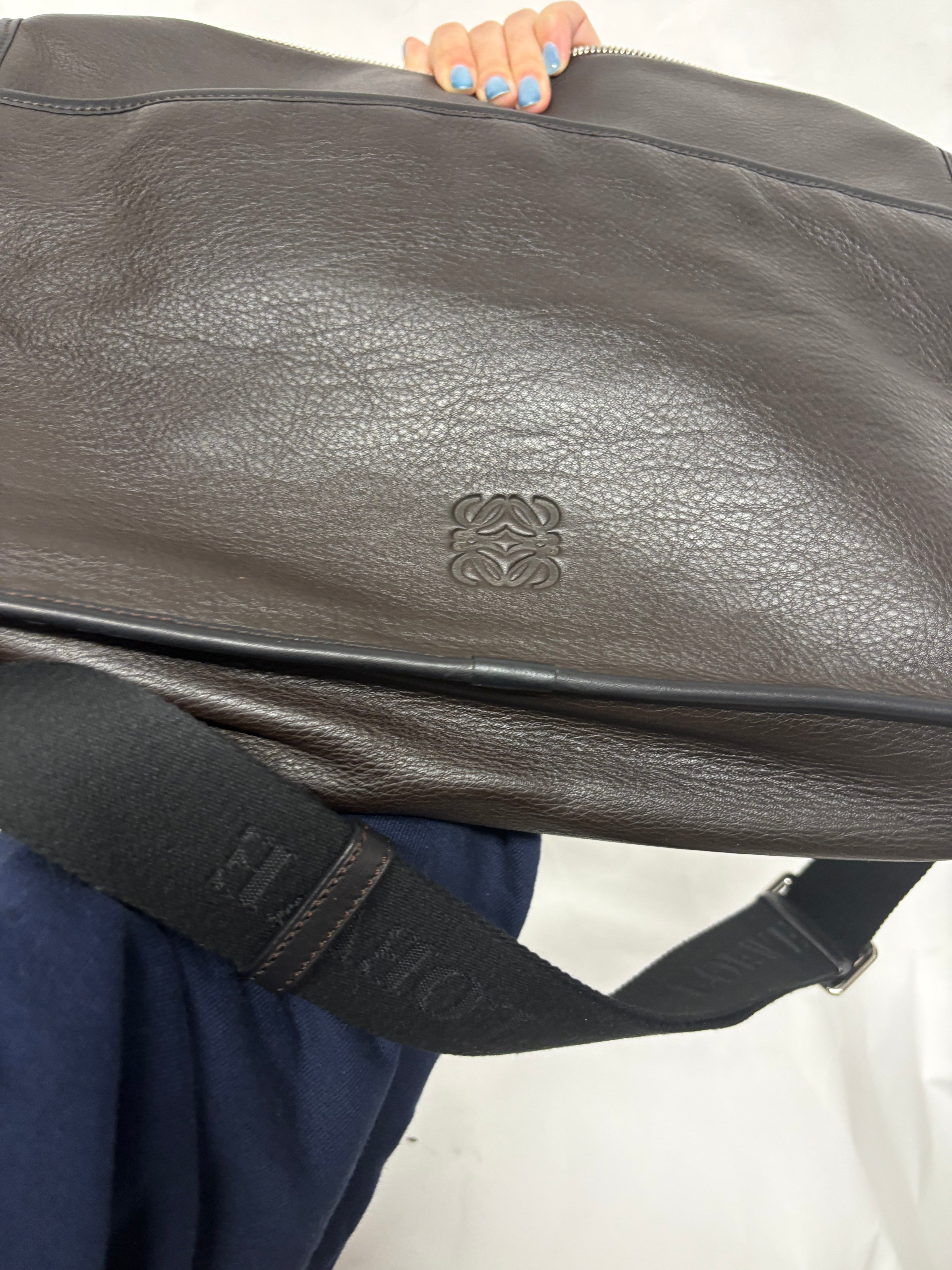 Loewe Messenger Goya Bag unisex marrón y negra