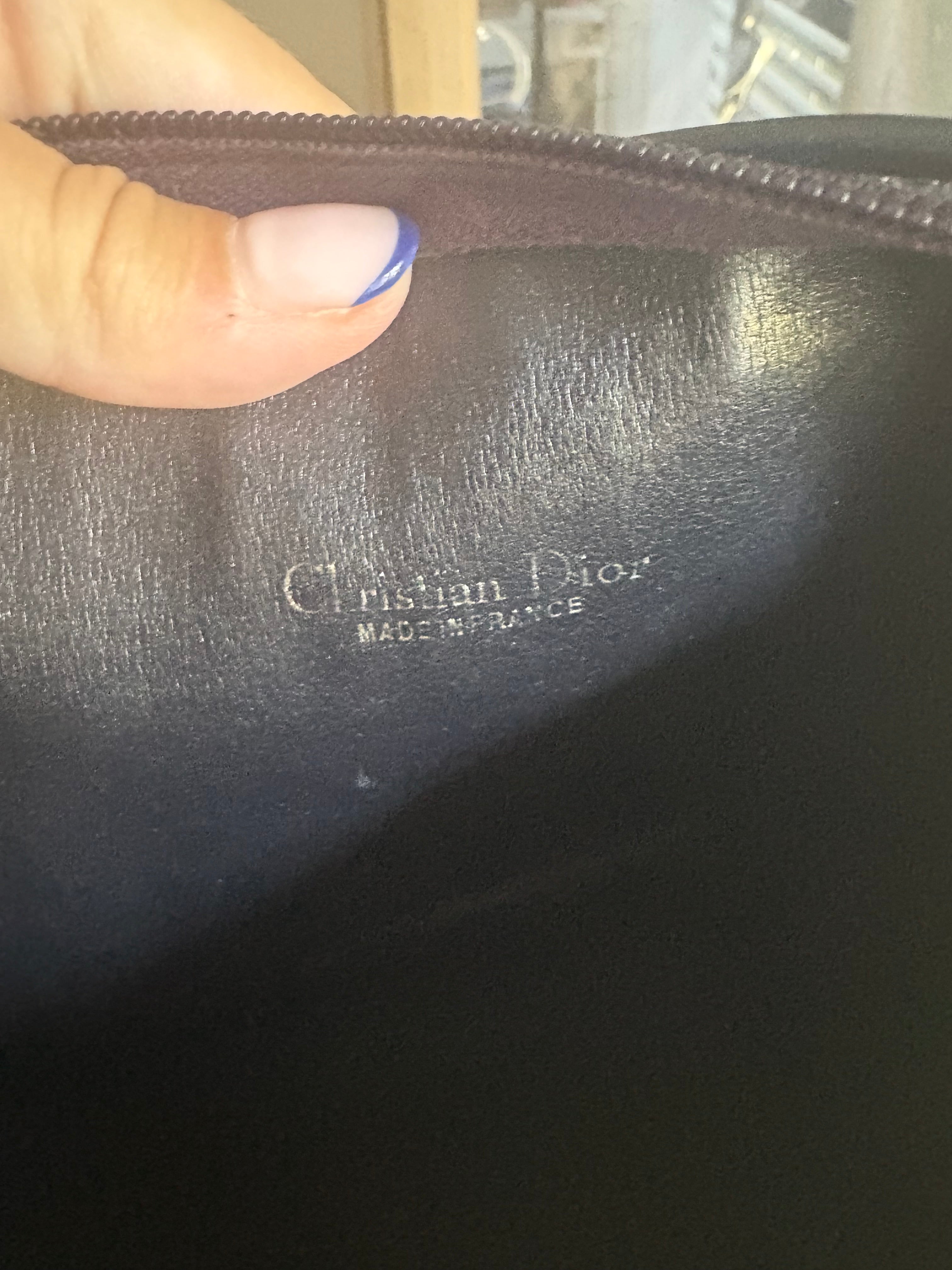 Christian Dior vintage bandolera monogram azul