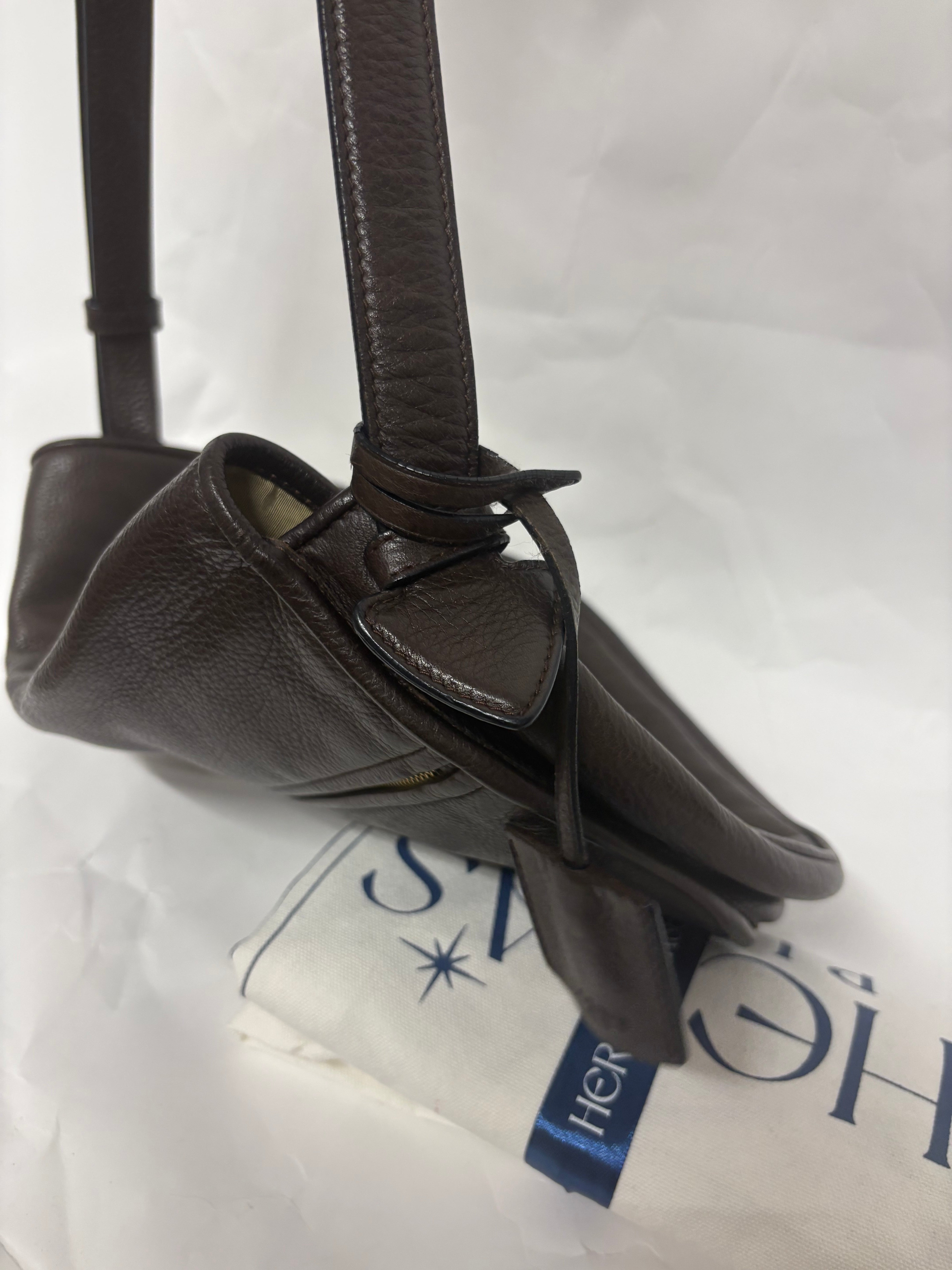 Loewe heritage bandolera marrón chocolate