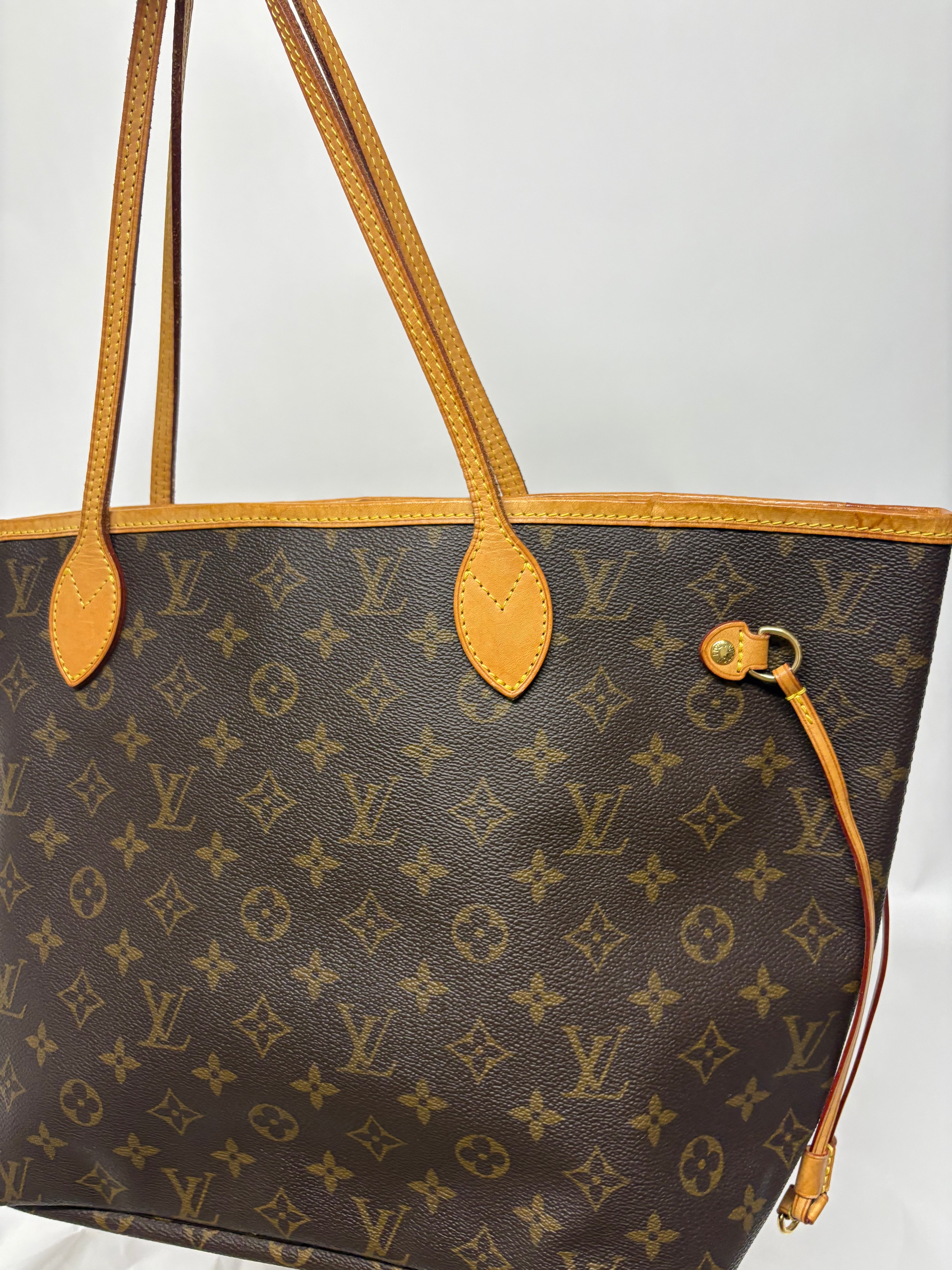 Louis Vuitton Neverfull MM Monogram y Beige