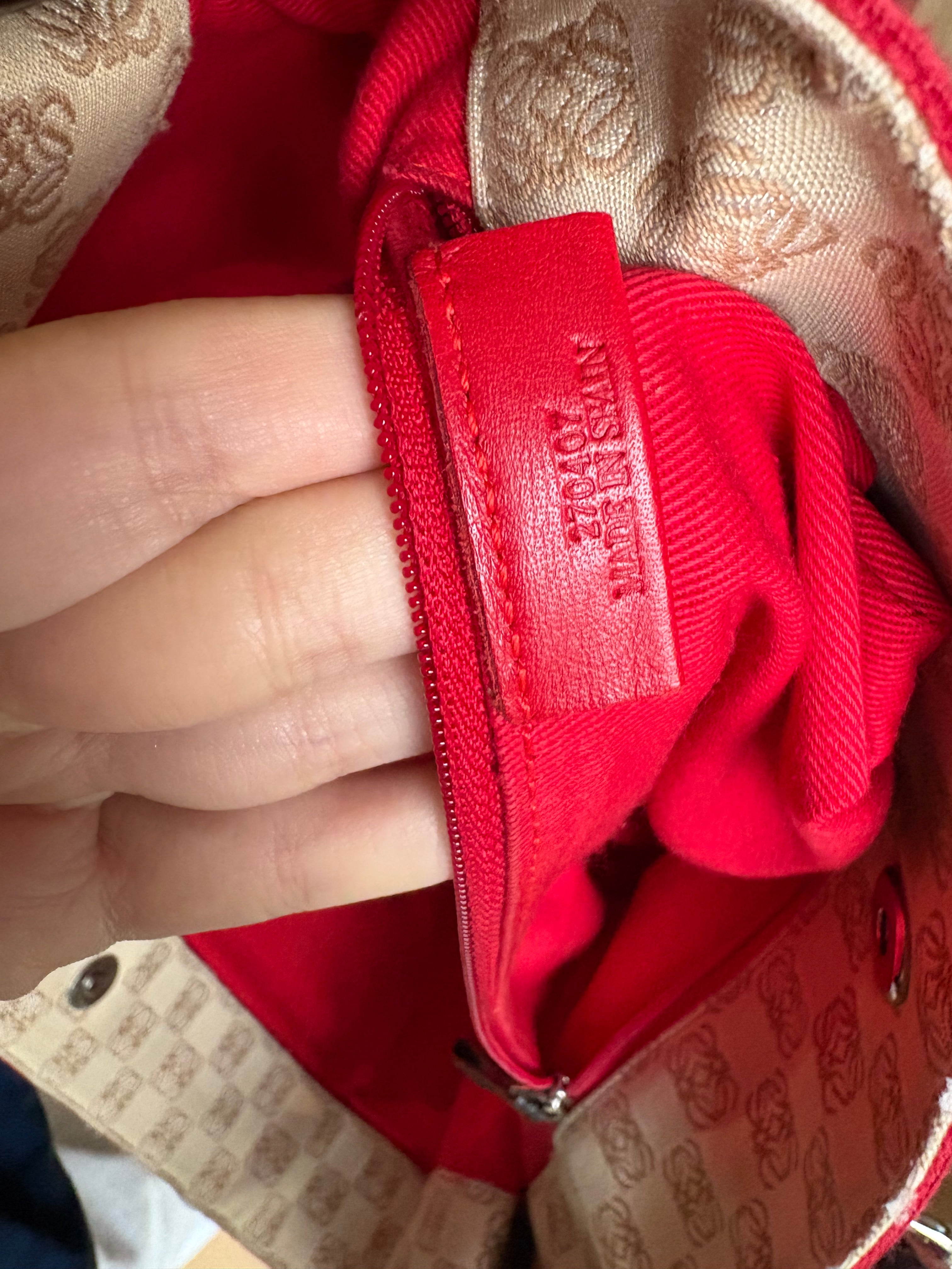 Loewe tote canvas marrón vintage