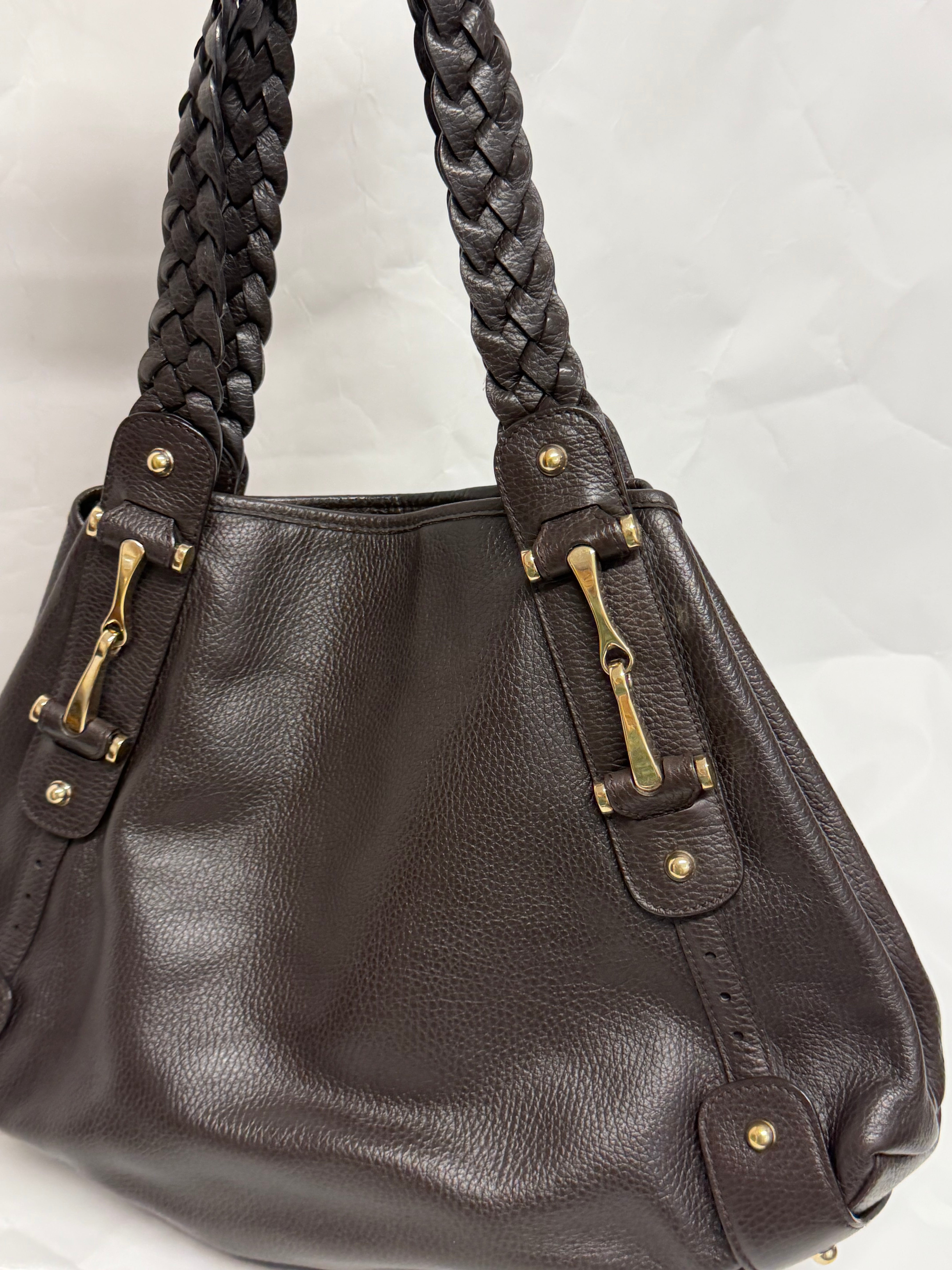 Gucci Pelham Guccissima Marrón Oscuro Piel