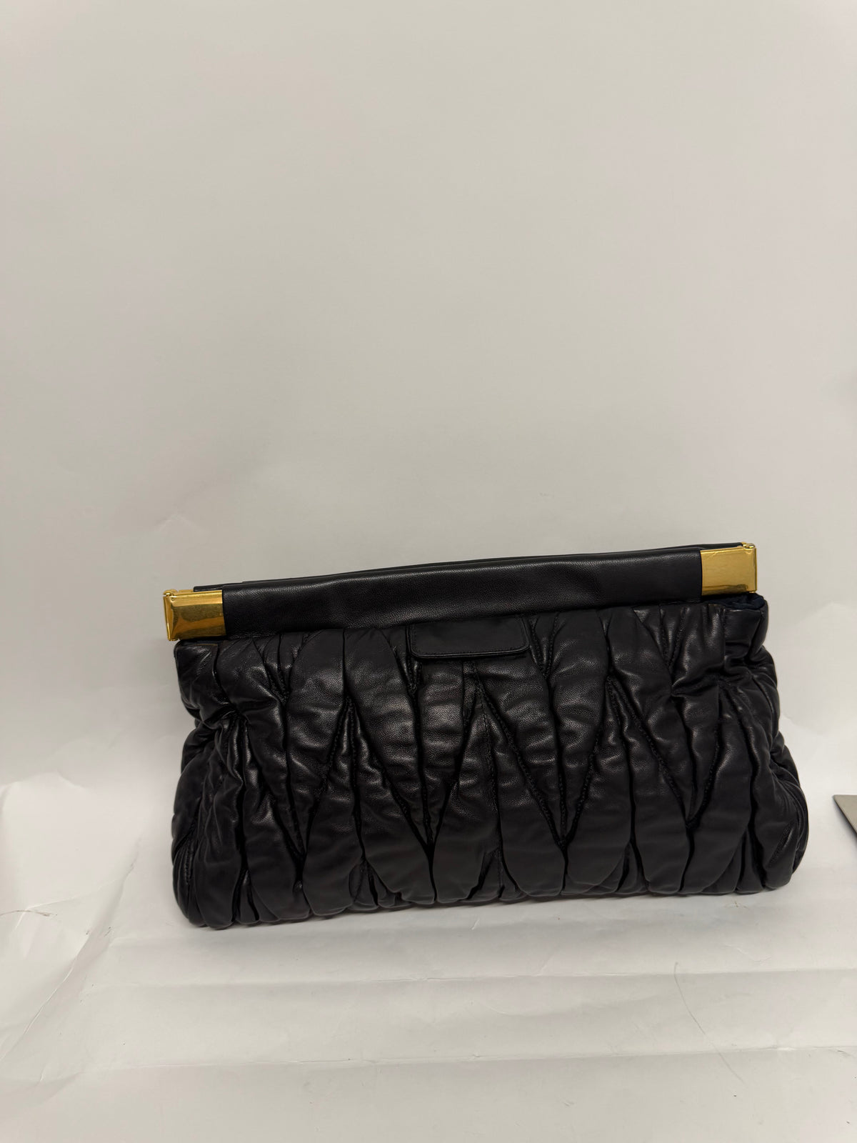 Miu Miu Frame Clutch Matelassé Nappa