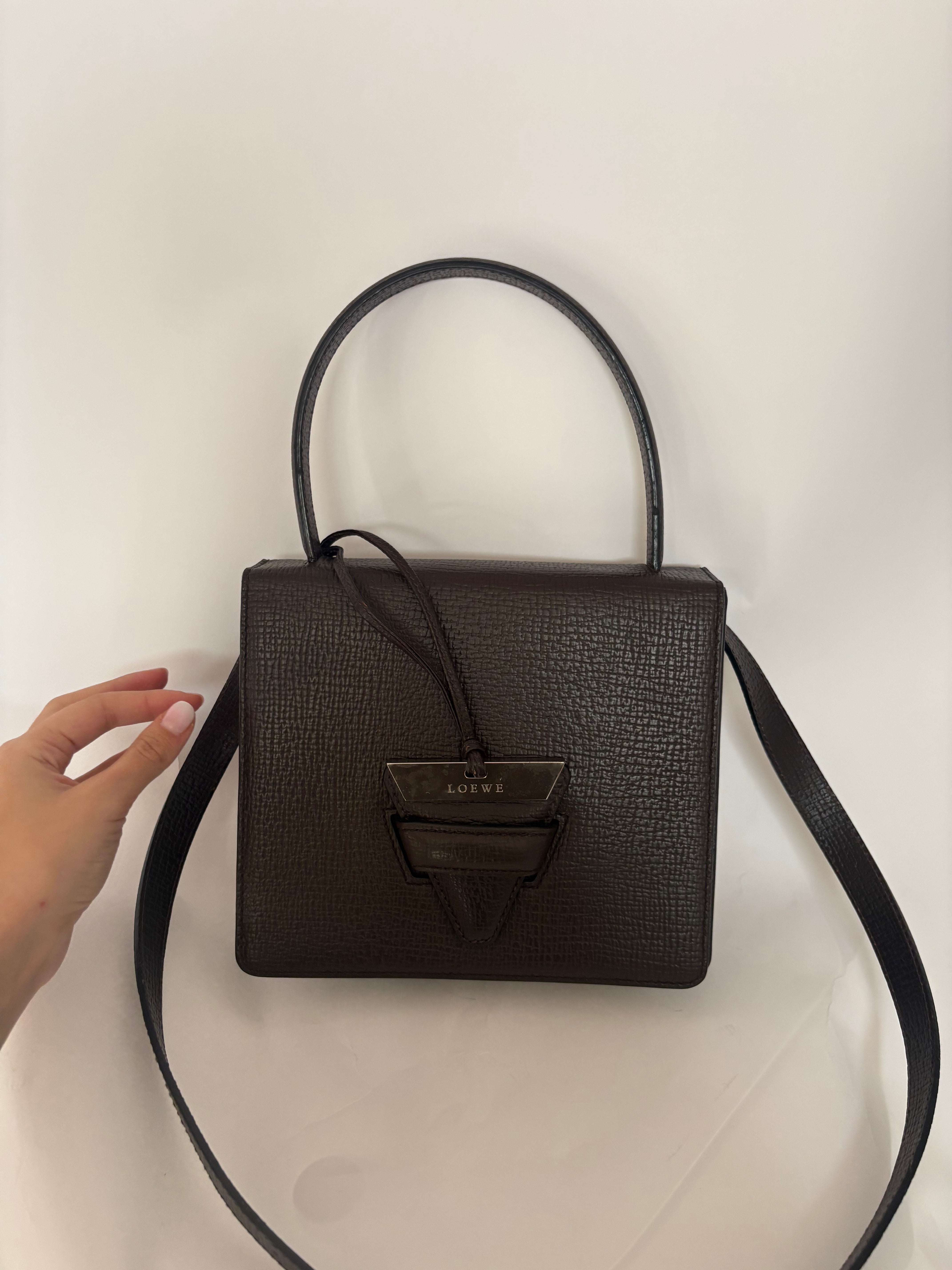 Loewe Barcelona 2-Way bandolera – Marrón