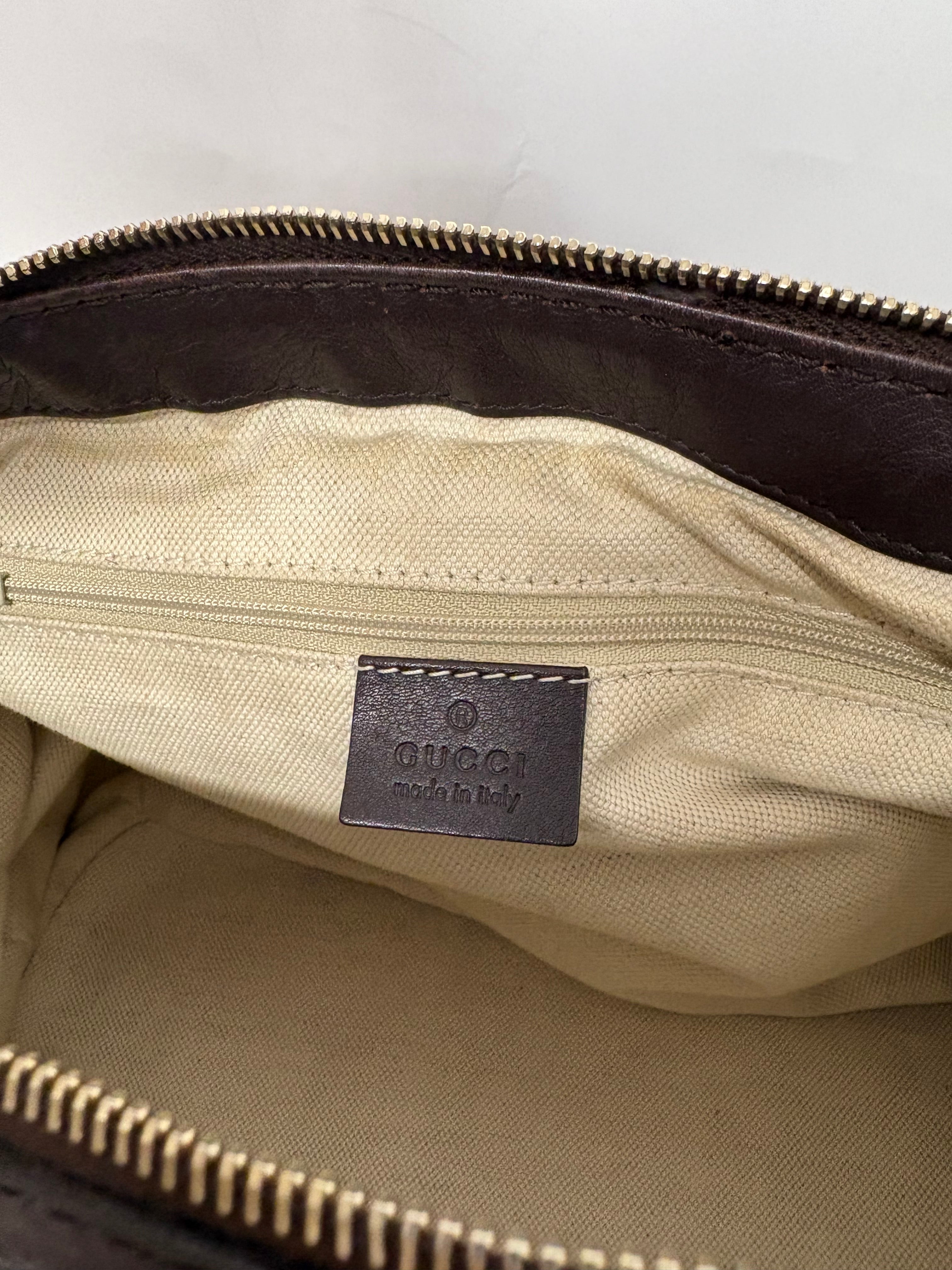 Gucci GG Guccissima suckey – Piel marrón chocolate Y bandolera