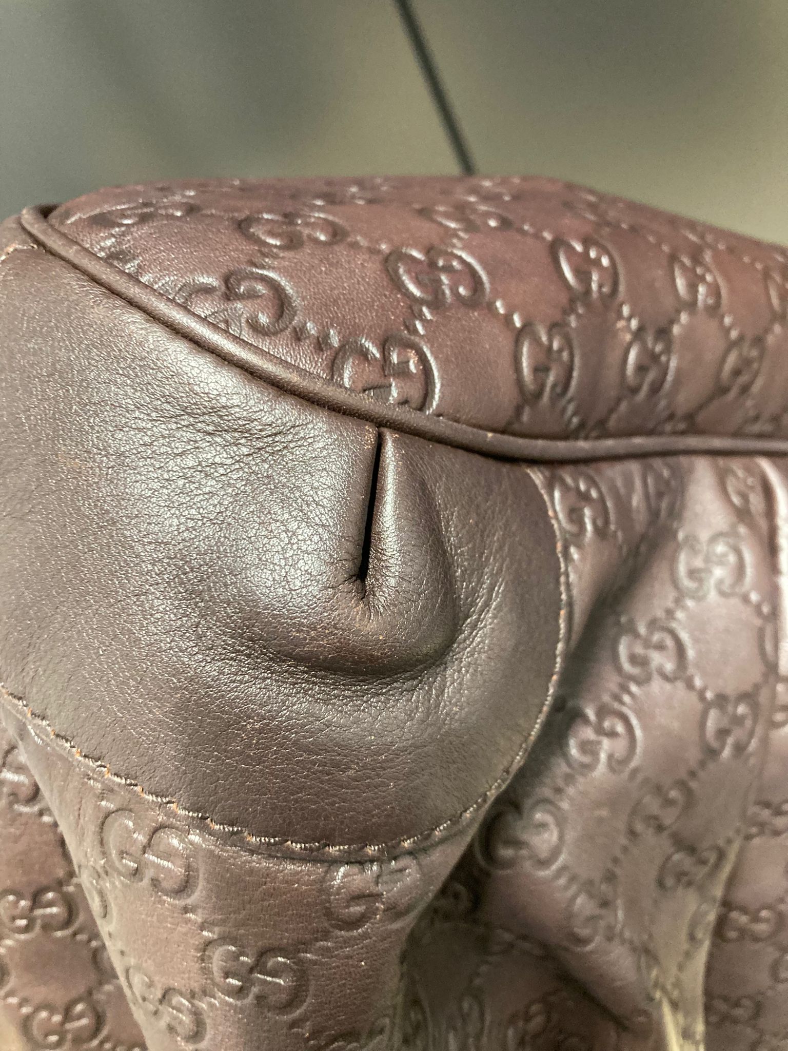 GUCCI GG Guccissima 2Way – Piel marrón chocolate Y bandolera