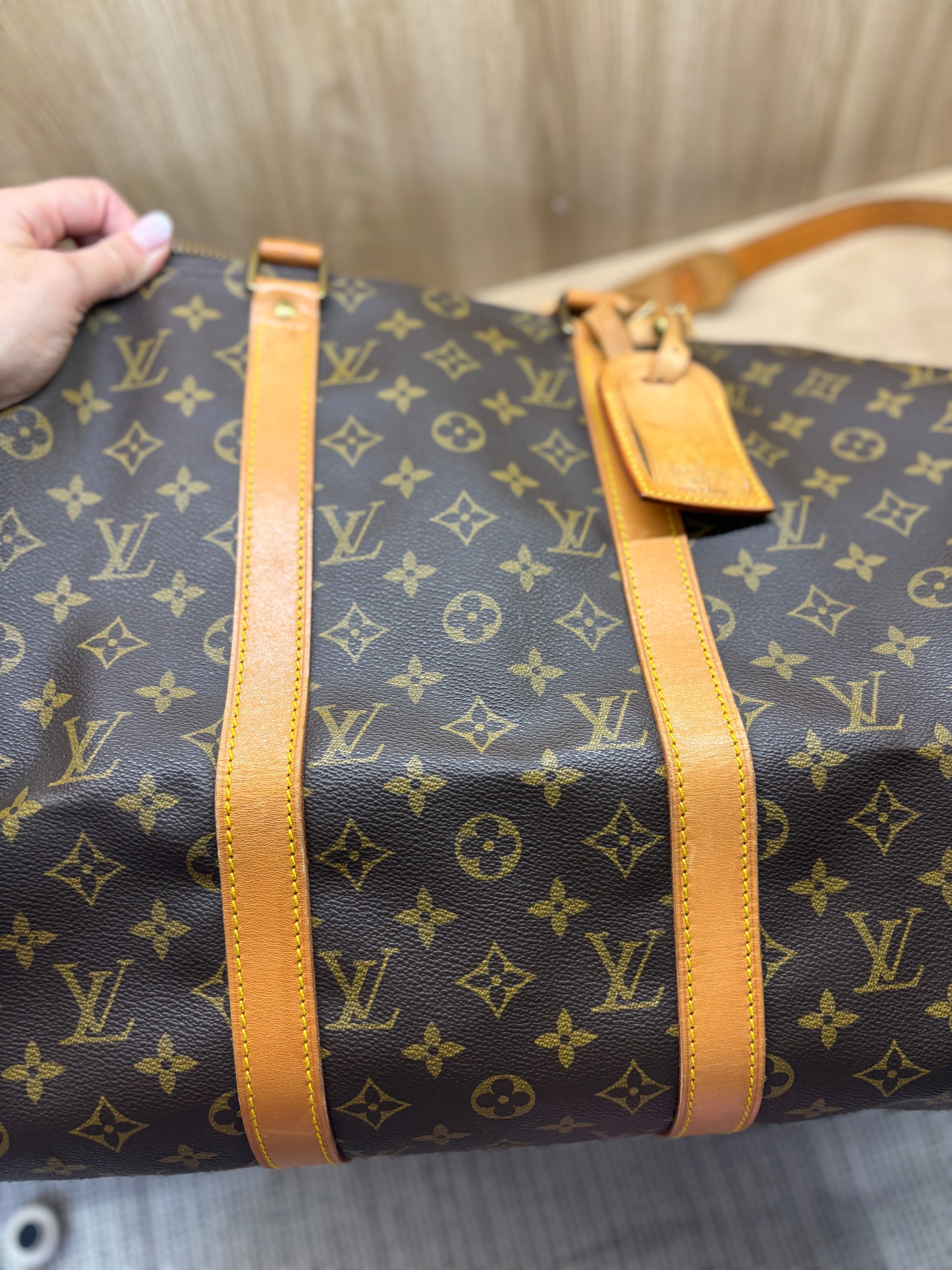 Louis Vuitton Keepall 50 bandolera canvas monogram