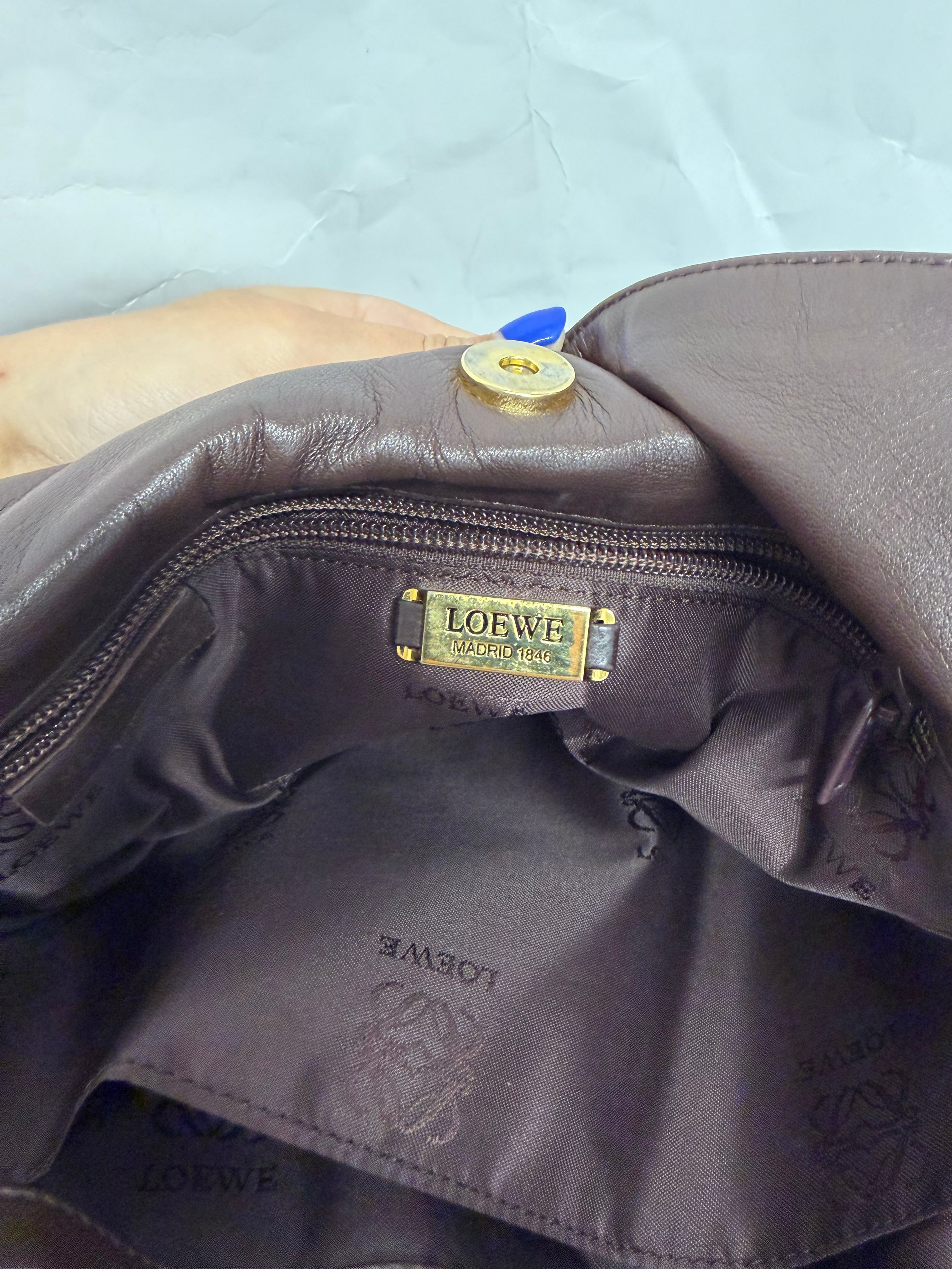 Loewe Flamenco Bag Vintage | Piel Nappa Marrón Chocolate