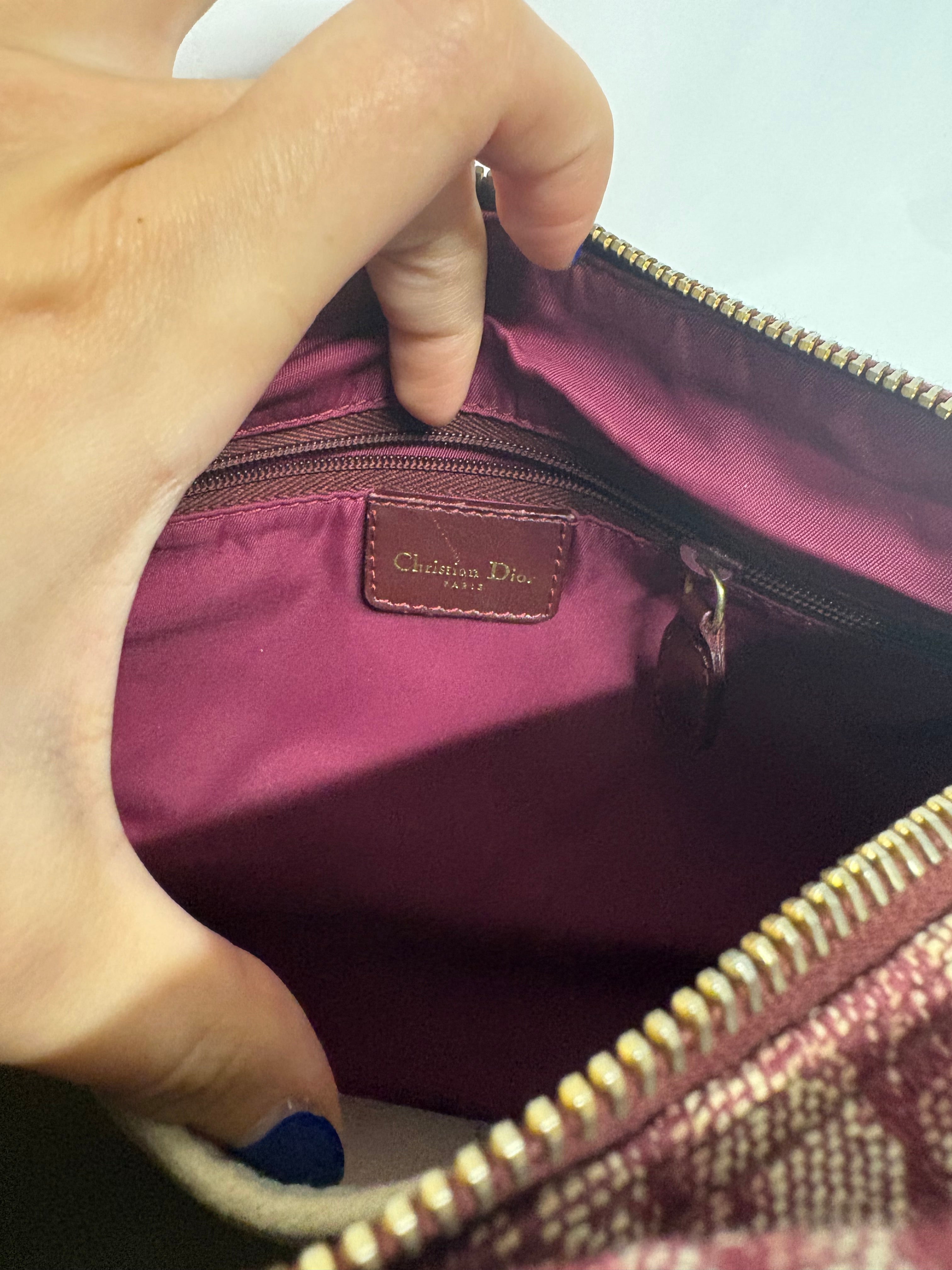 Christian Dior Boston Trotter Rojo Burdeos – Con Bandolera