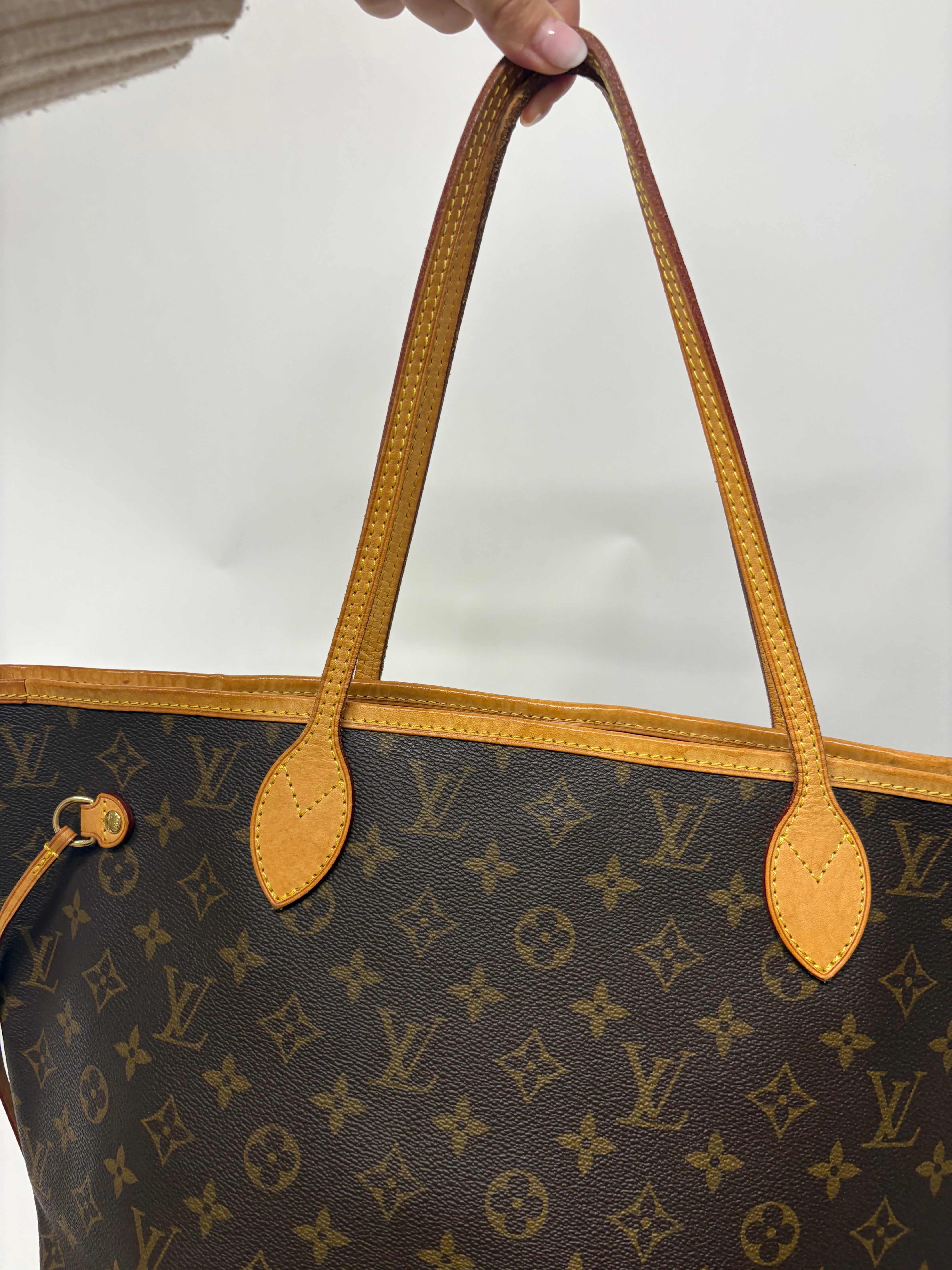 Louis Vuitton Neverfull MM Monogram y Beige