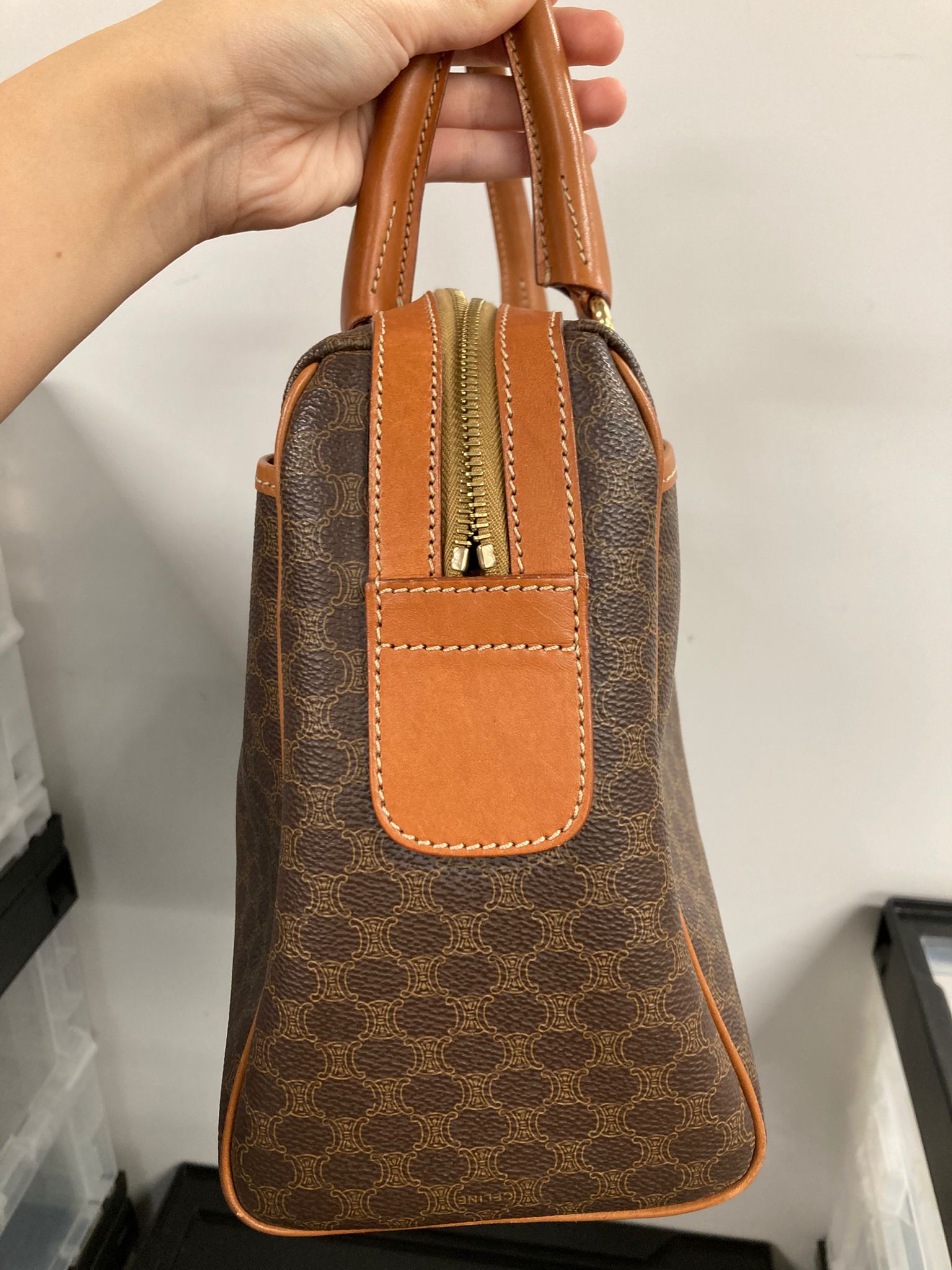 Céline Macadam Boston Bag