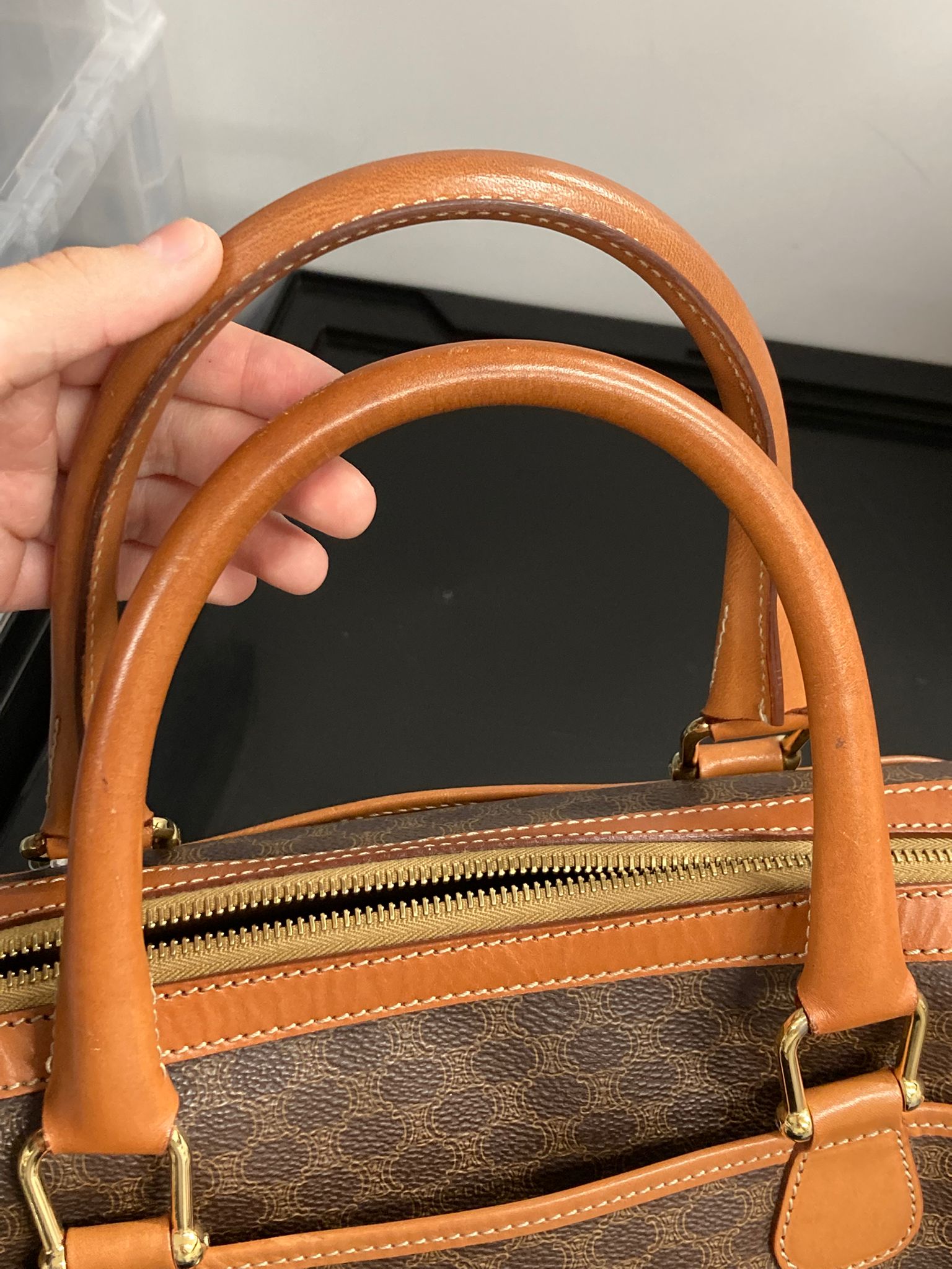 Céline Macadam Boston Bag
