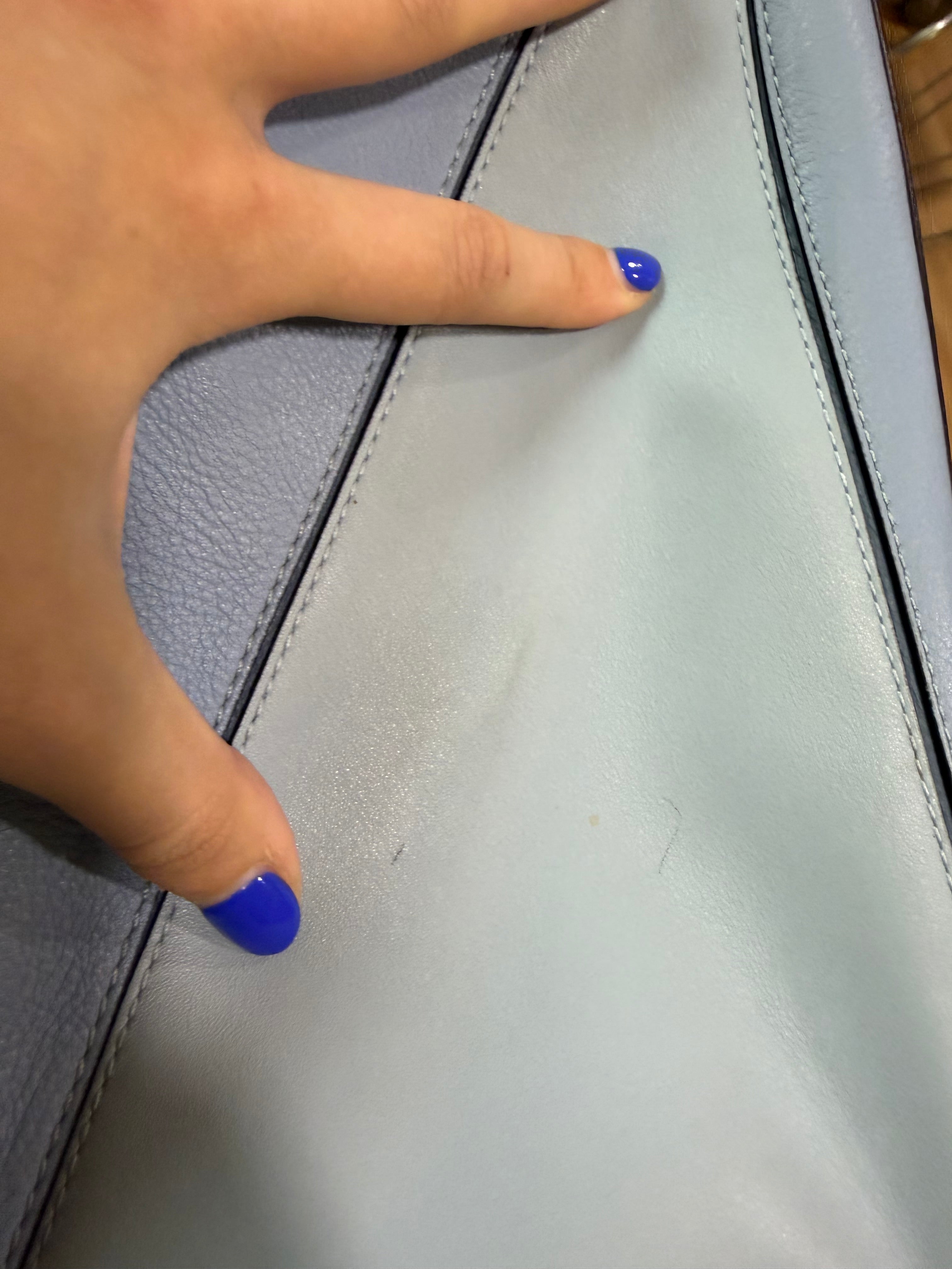 Loewe puzzle bag mediano tricolor sky baby blue
