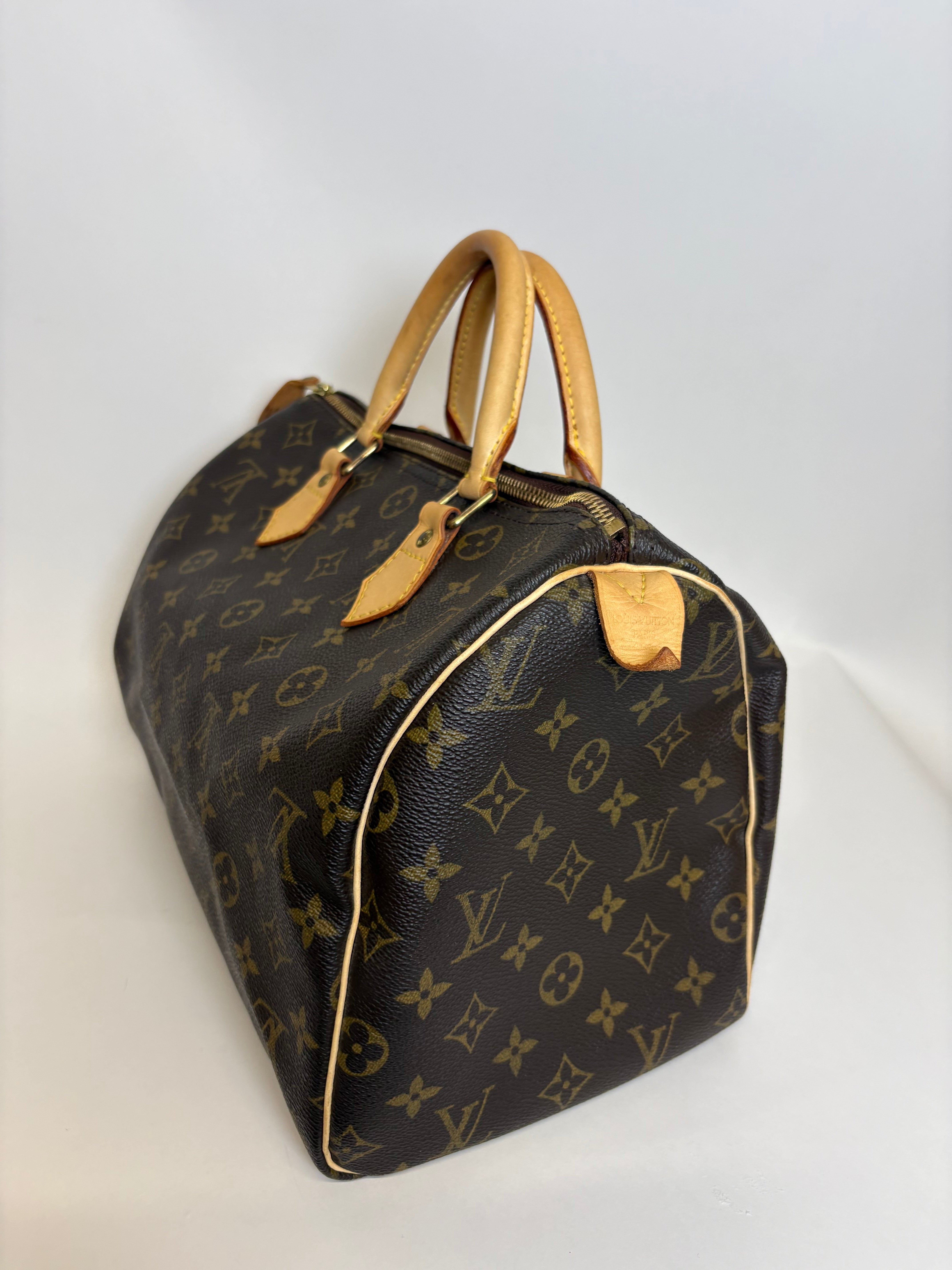 Louis Vuitton speedy 30 canvas monogram con bandolera extra