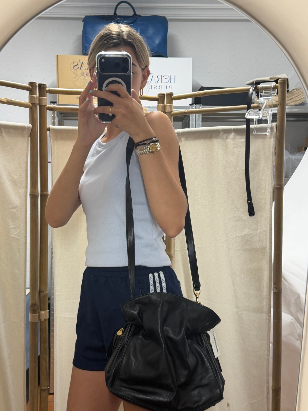 Loewe Flamenco Mediano Piel Napa Negra