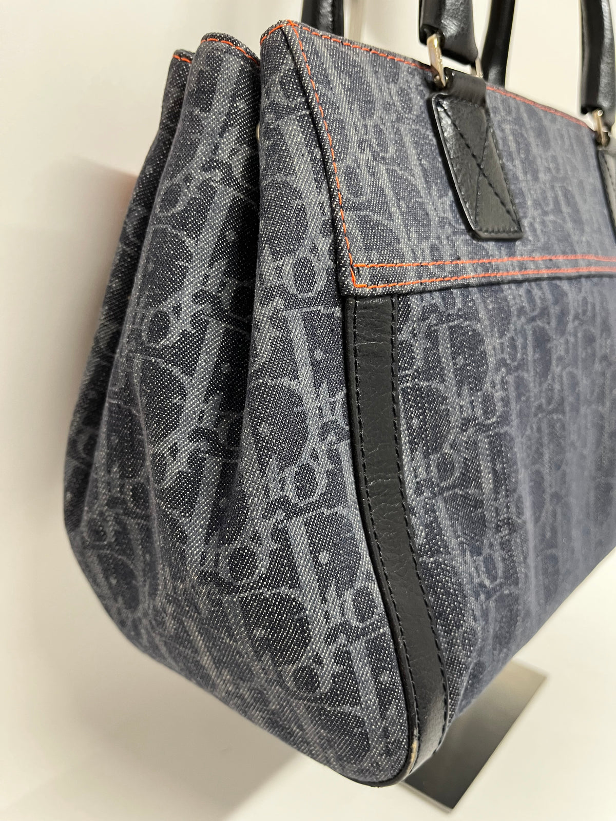 Christian Dior Flight Denim Diorissimo Gris Oscuro y Naranja