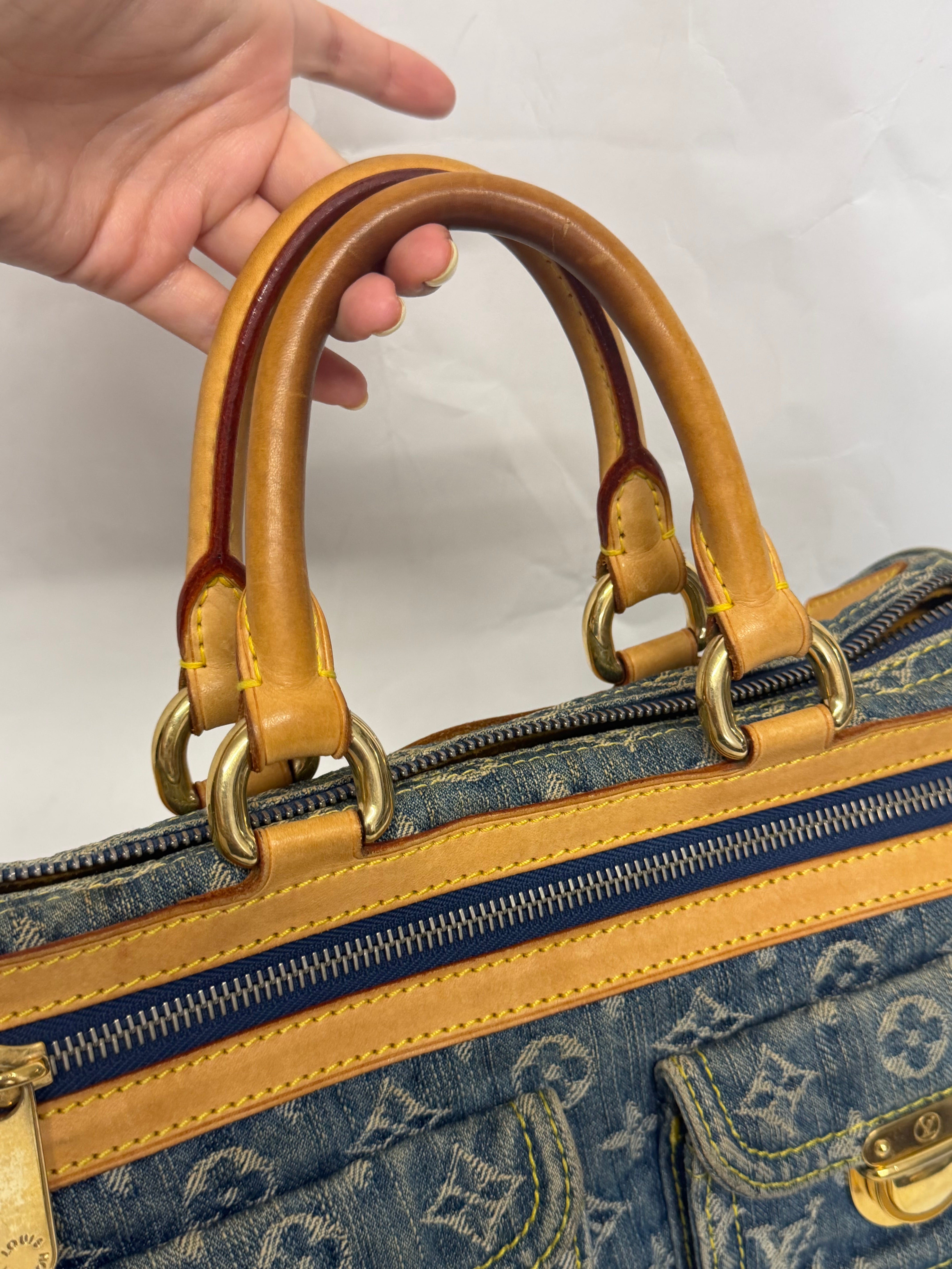 Louis Vuitton Neo Speedy Denim Monogram Azul