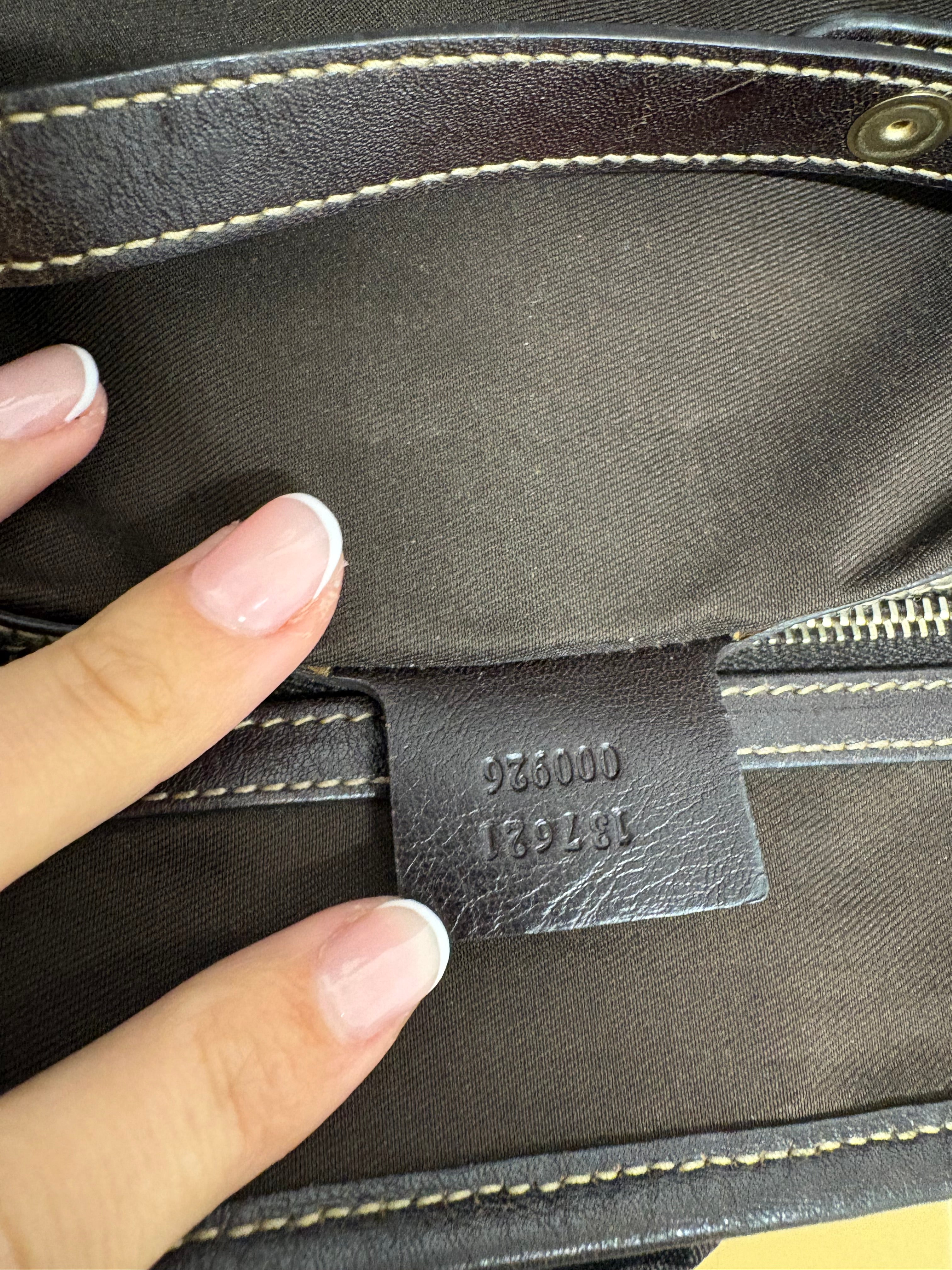 Gucci pelham gg canvas marron chocolate grande