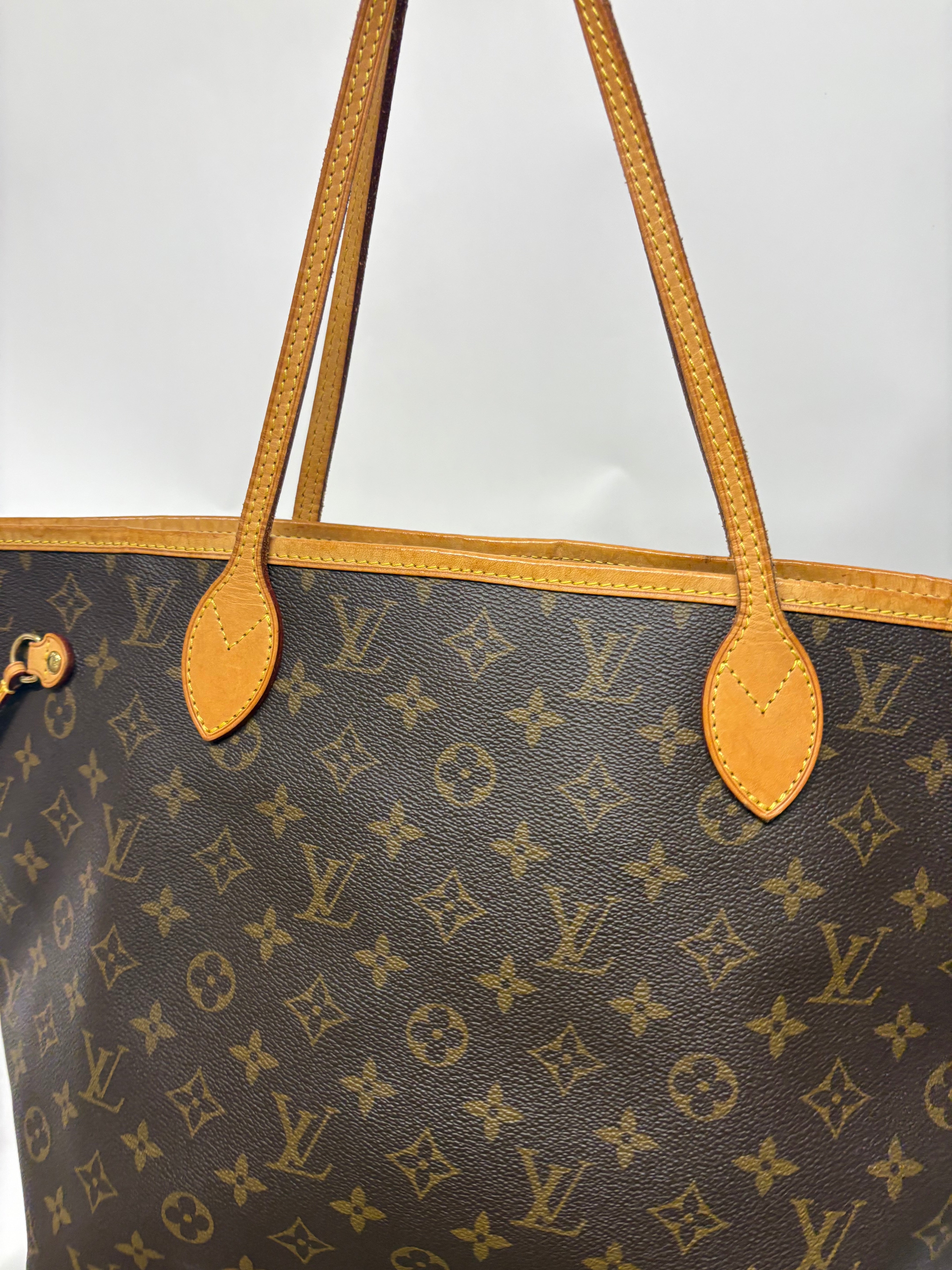 Louis Vuitton Neverfull MM Monogram y Beige