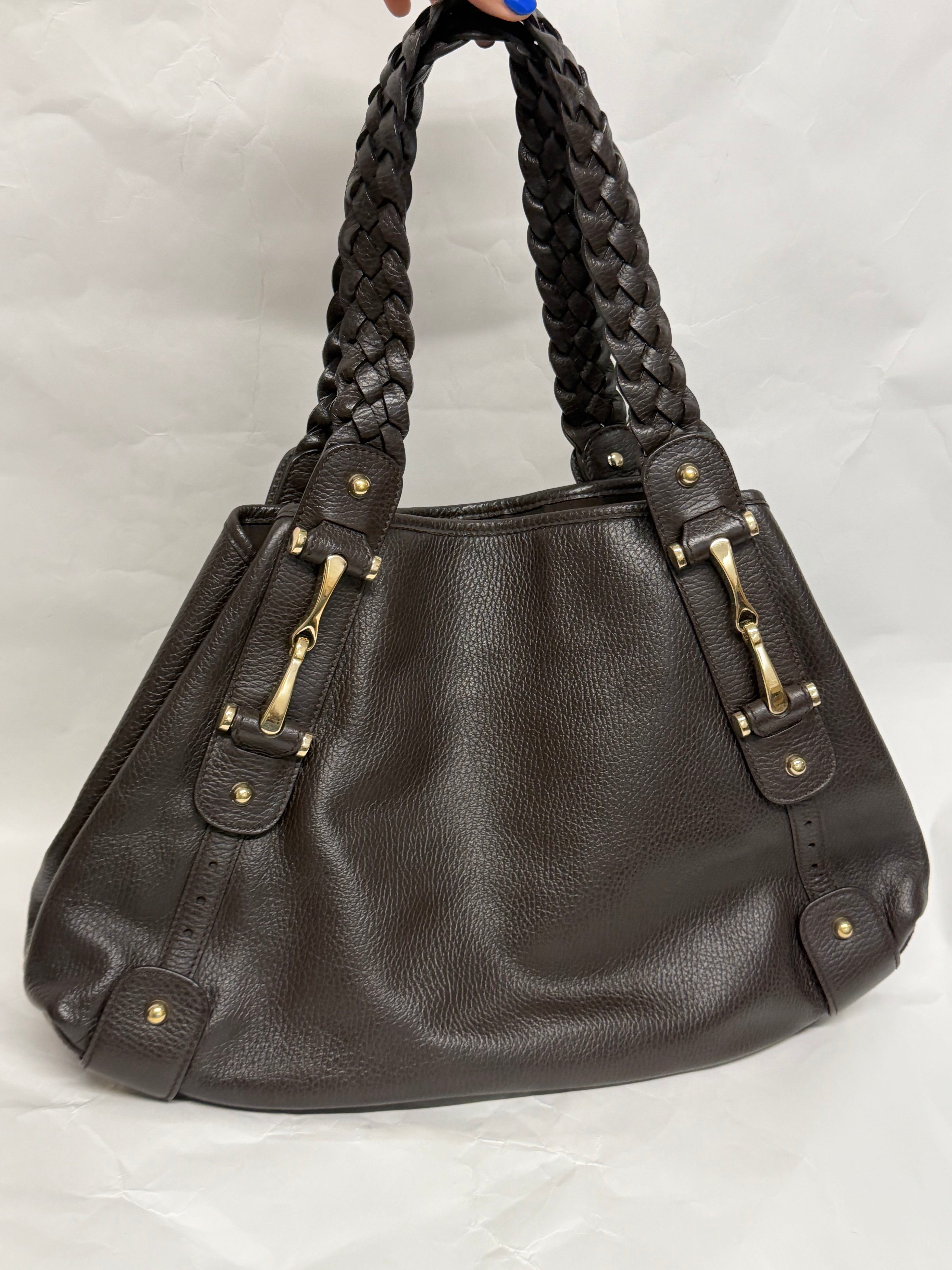 Gucci Pelham Guccissima Marrón Oscuro Piel