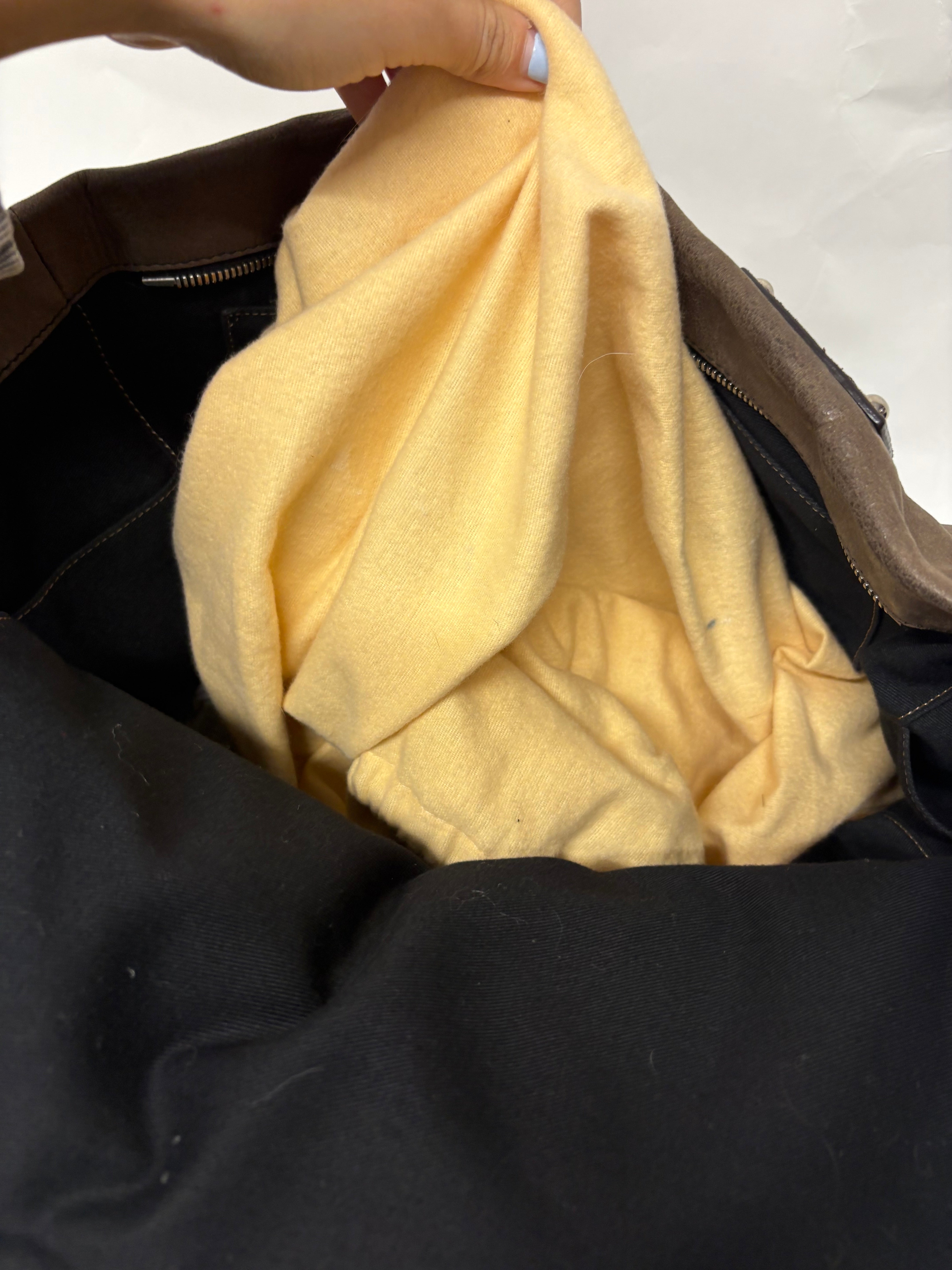 Loewe Tote Grande Piel Taupe Anagram con correa borlas extra
