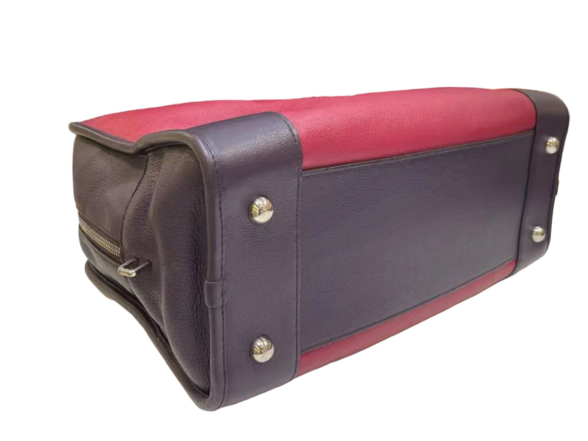 Loewe Amazona 36 Tricolor Frambuesa, Berenjena y Rosa Palo