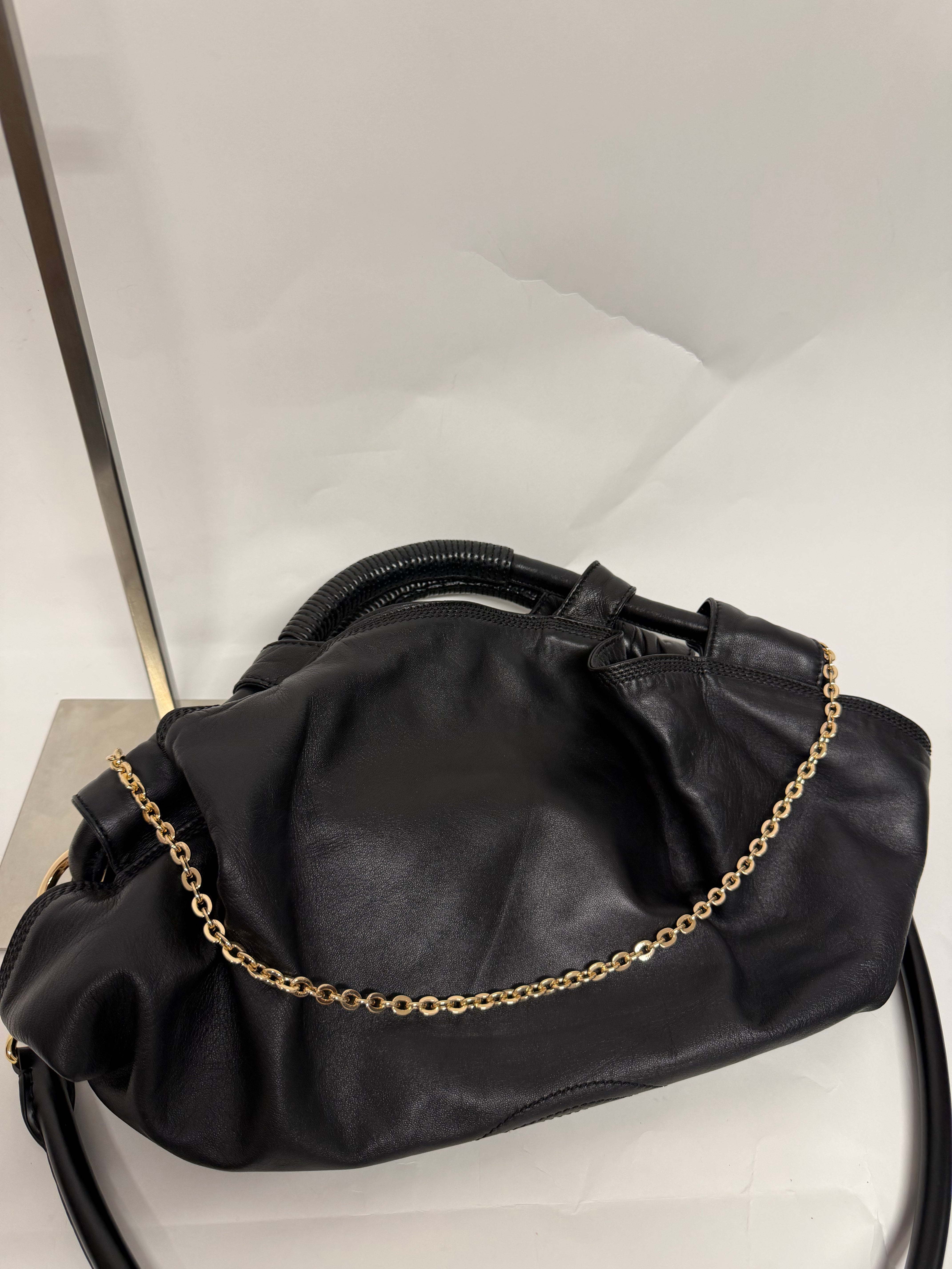 Loewe Aire nappa pequeño Negro dos bandoleras