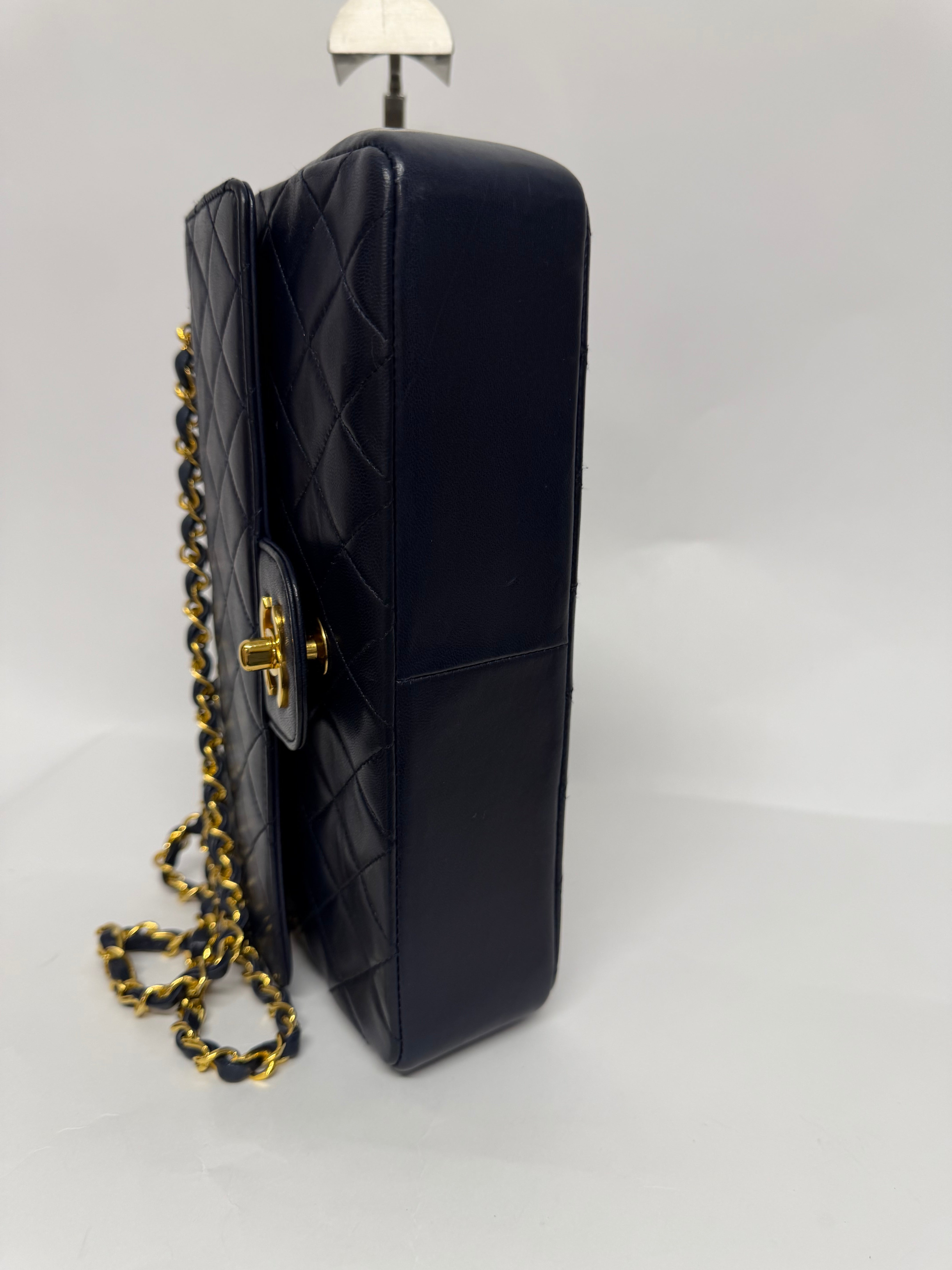 Chanel Timeless 25 Doble Solapa Navy Serie 0