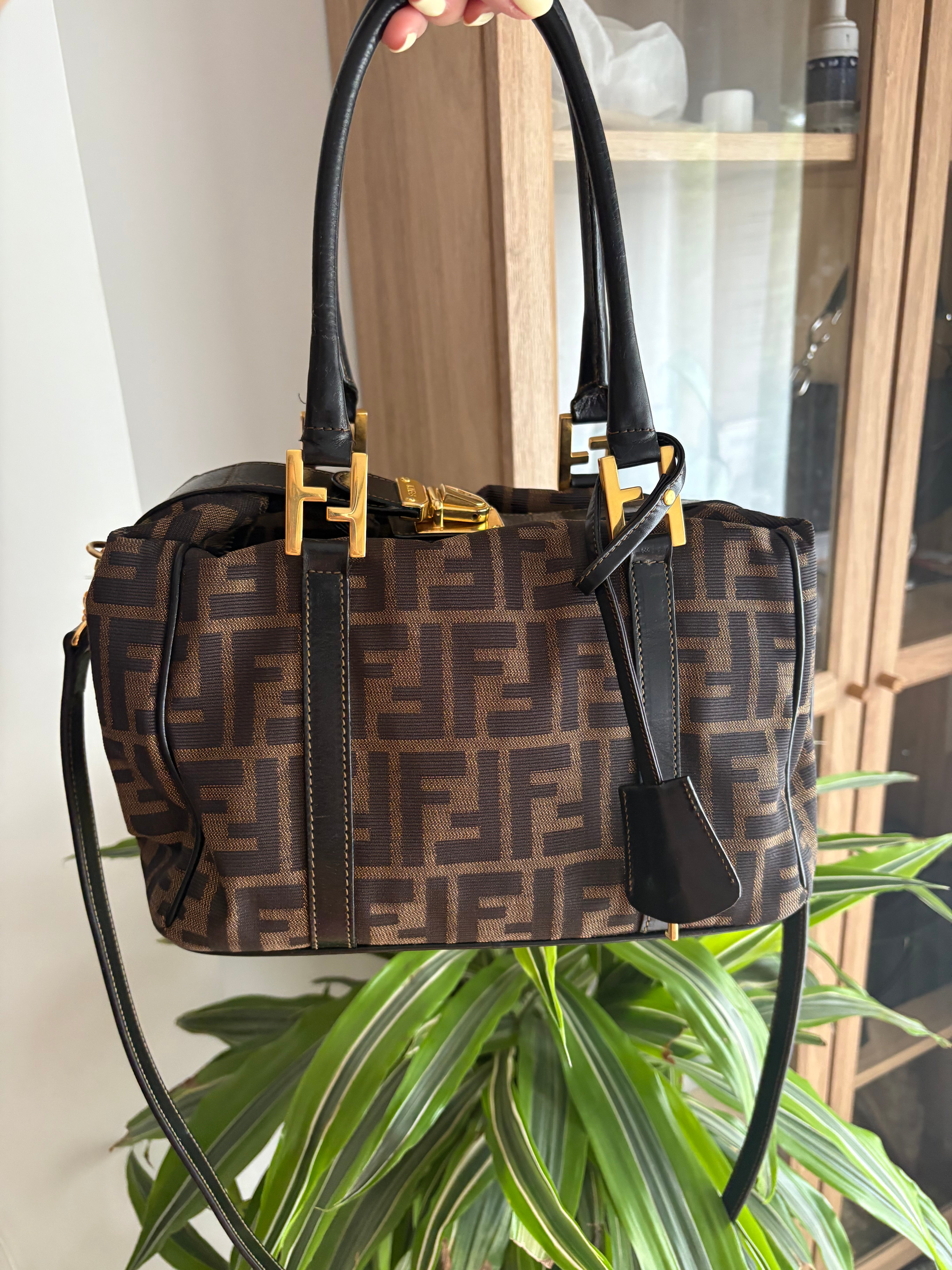 Fendi Zucca 2 way bandolera