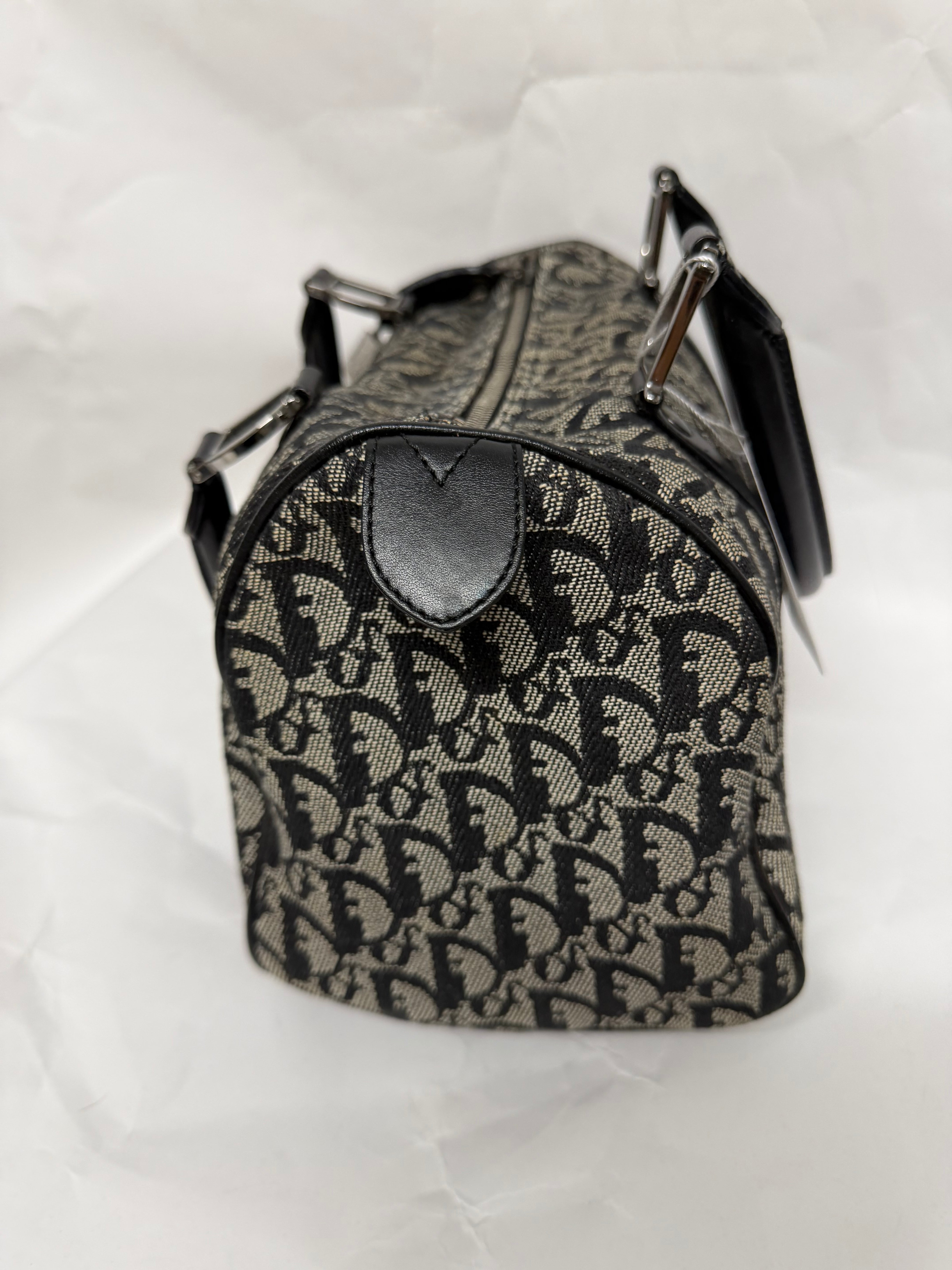 Dior Trotter Boston 25 Canvas Negro