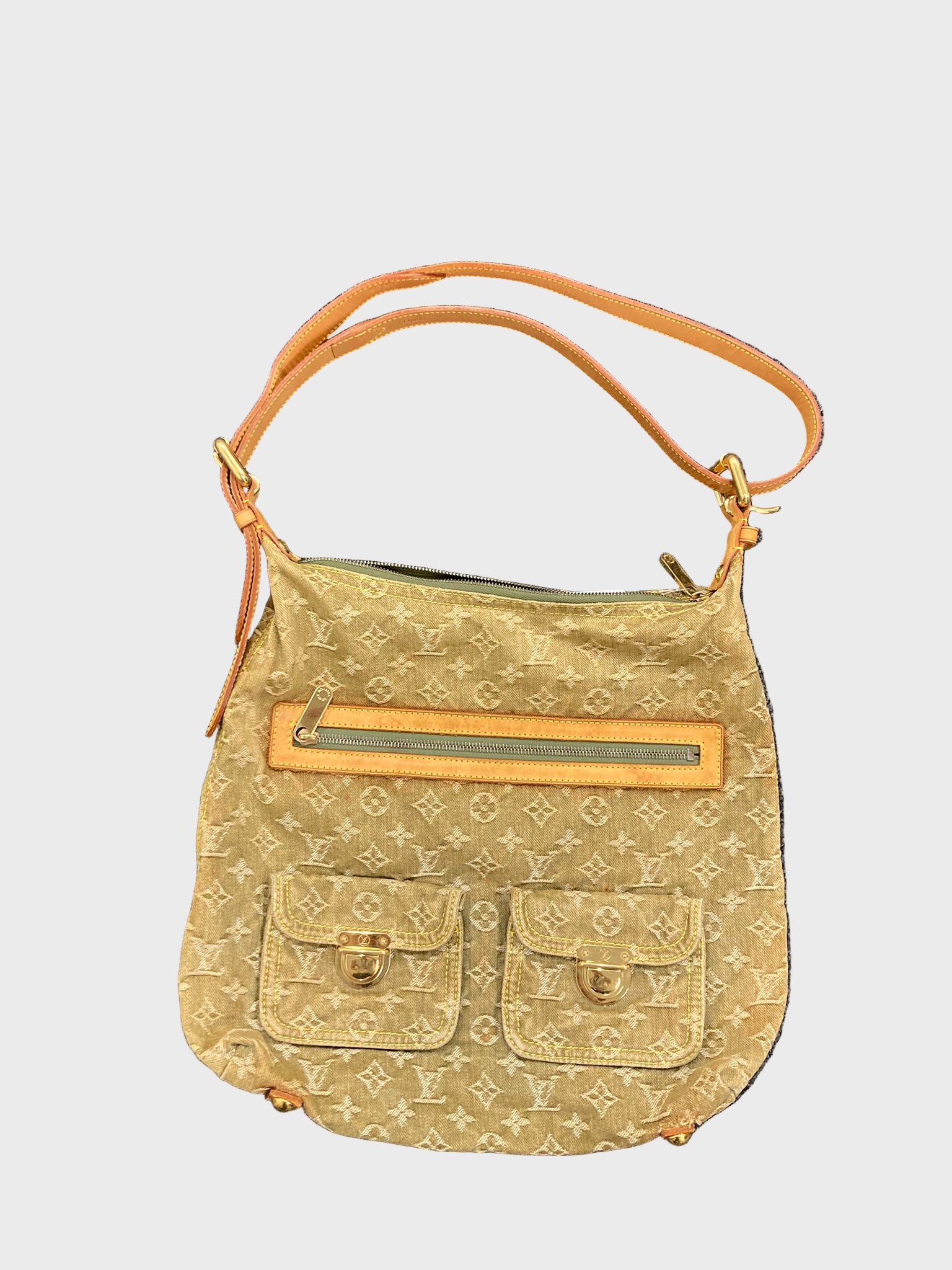 Bolso Louis Vuitton Baggy GM Monogram Denim verde