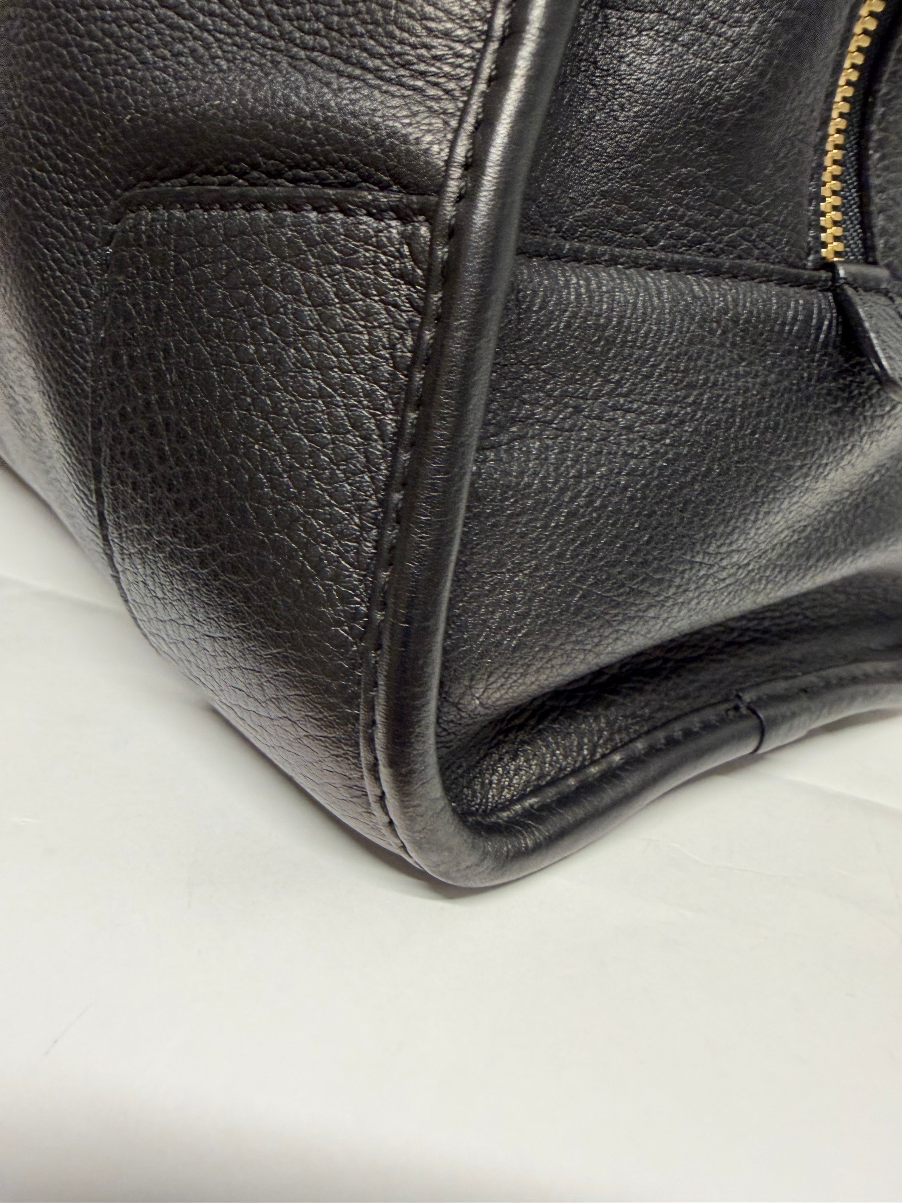 Loewe Amazona 36 | Piel Negra Herrajes dorados
