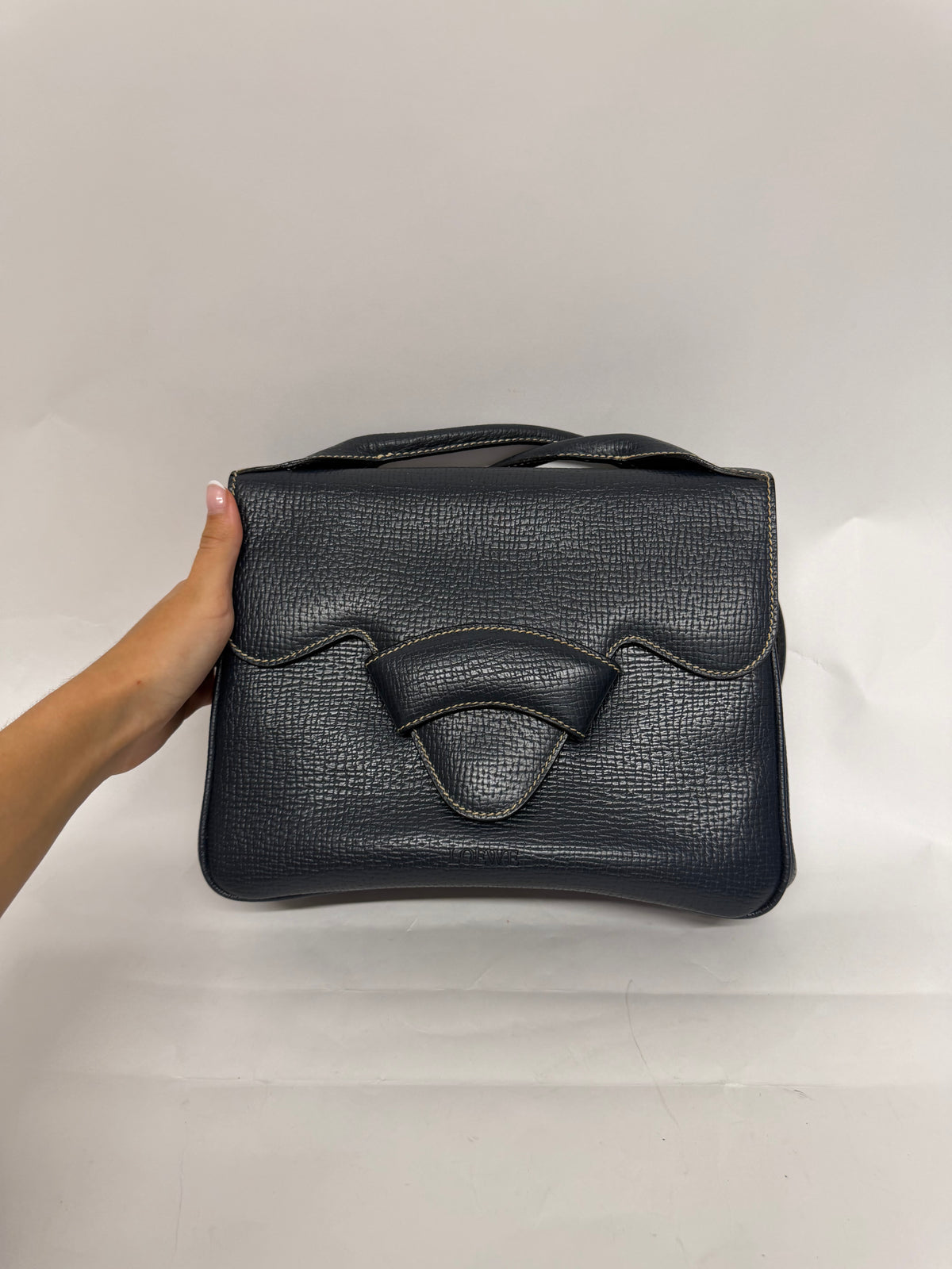 Loewe Barcelona Bandolera Vintage Azul Marino
