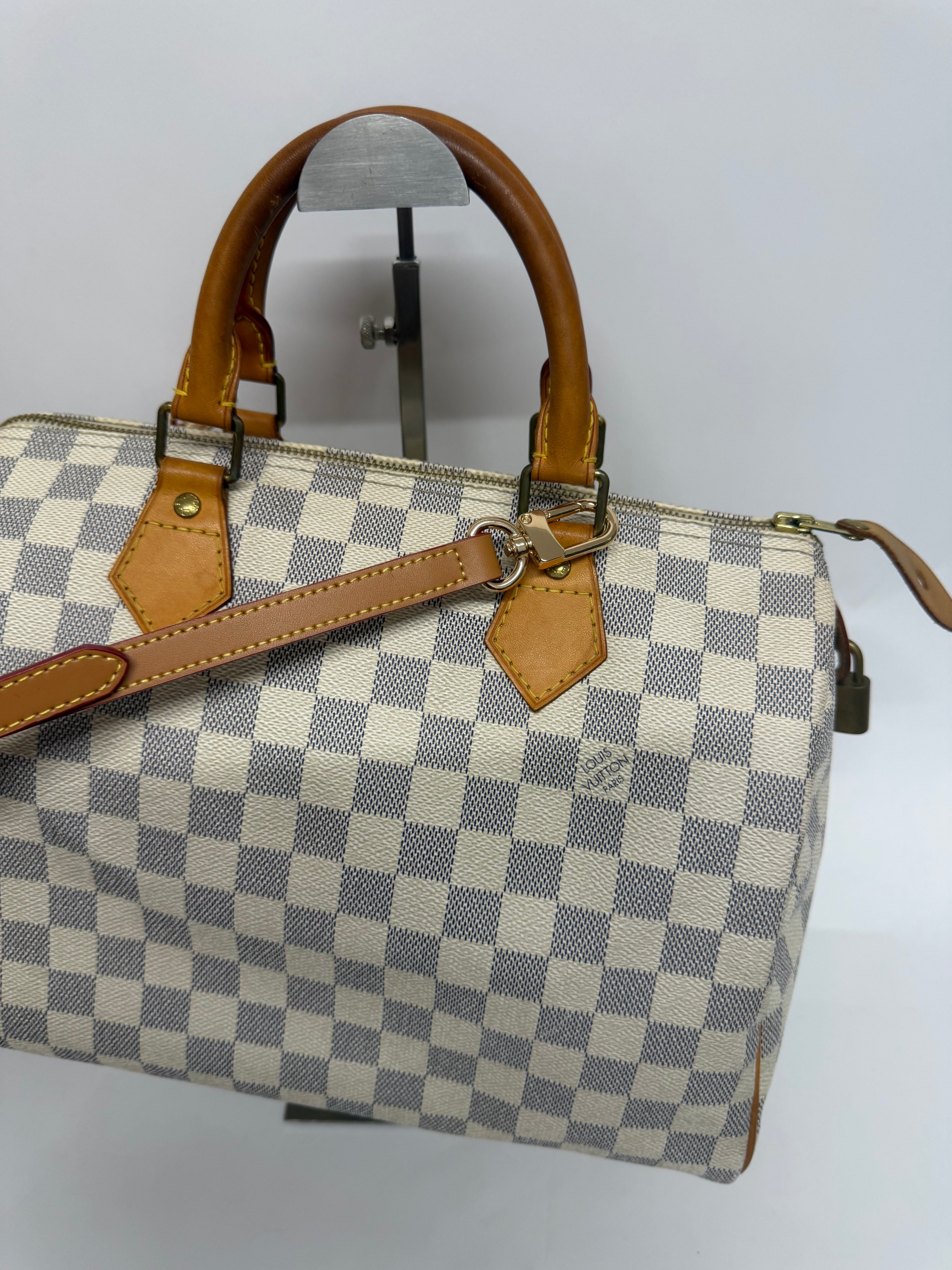 Louis Vuitton Speedy 30 Damier Azur