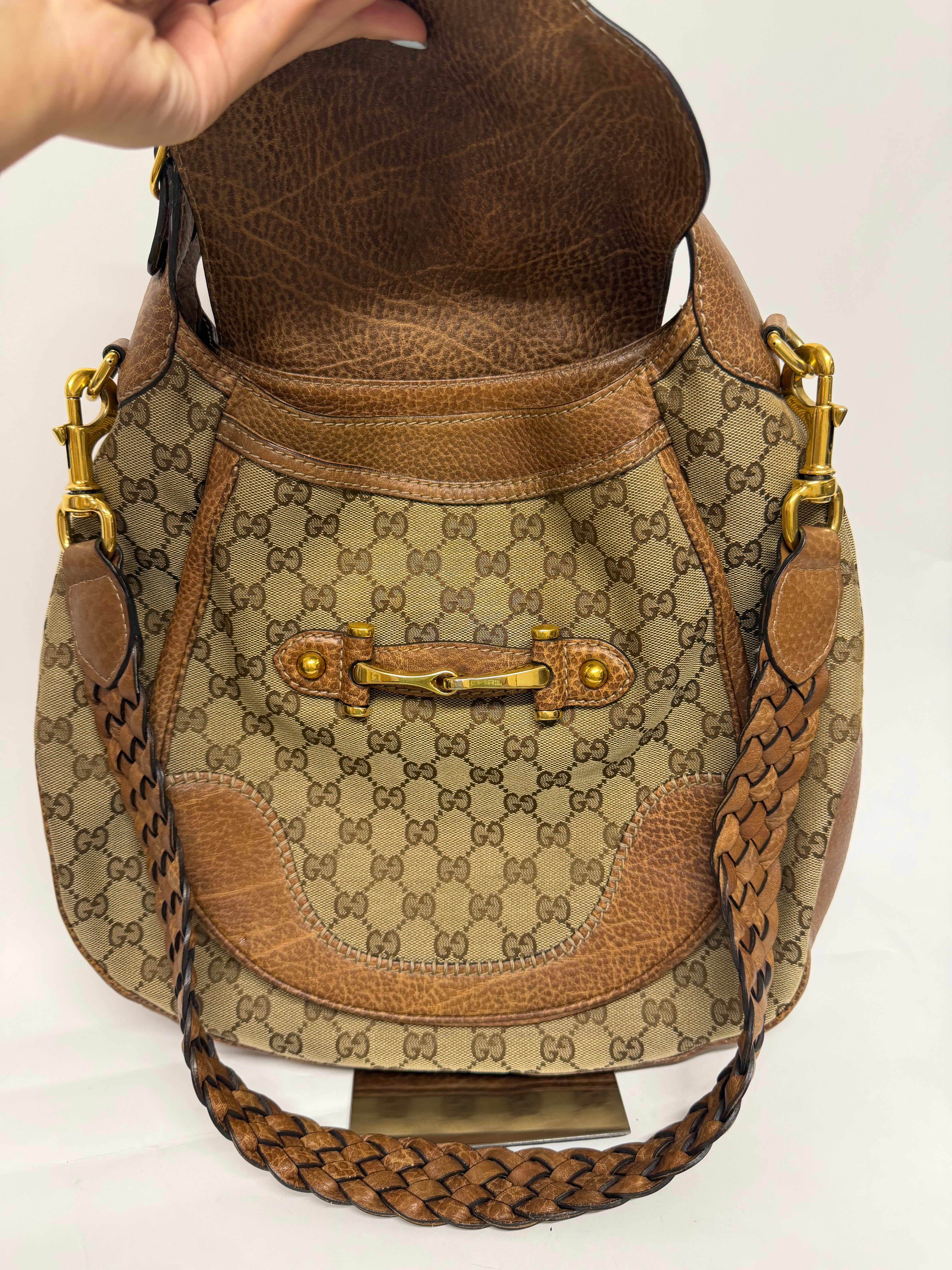 Gucci New Pelham Satchel GG Canvas Large
