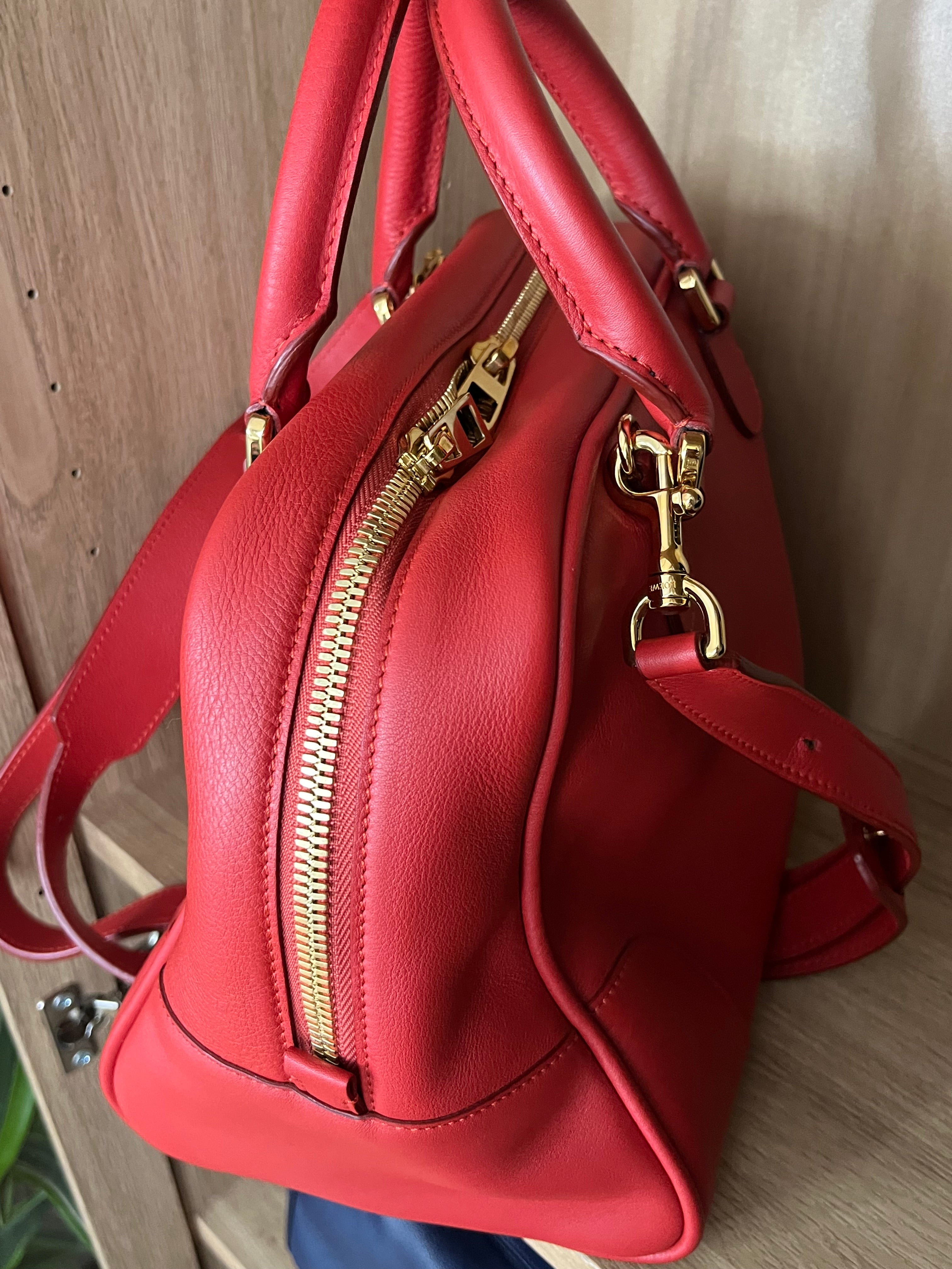 Loewe amazona 75 bandolera rojo