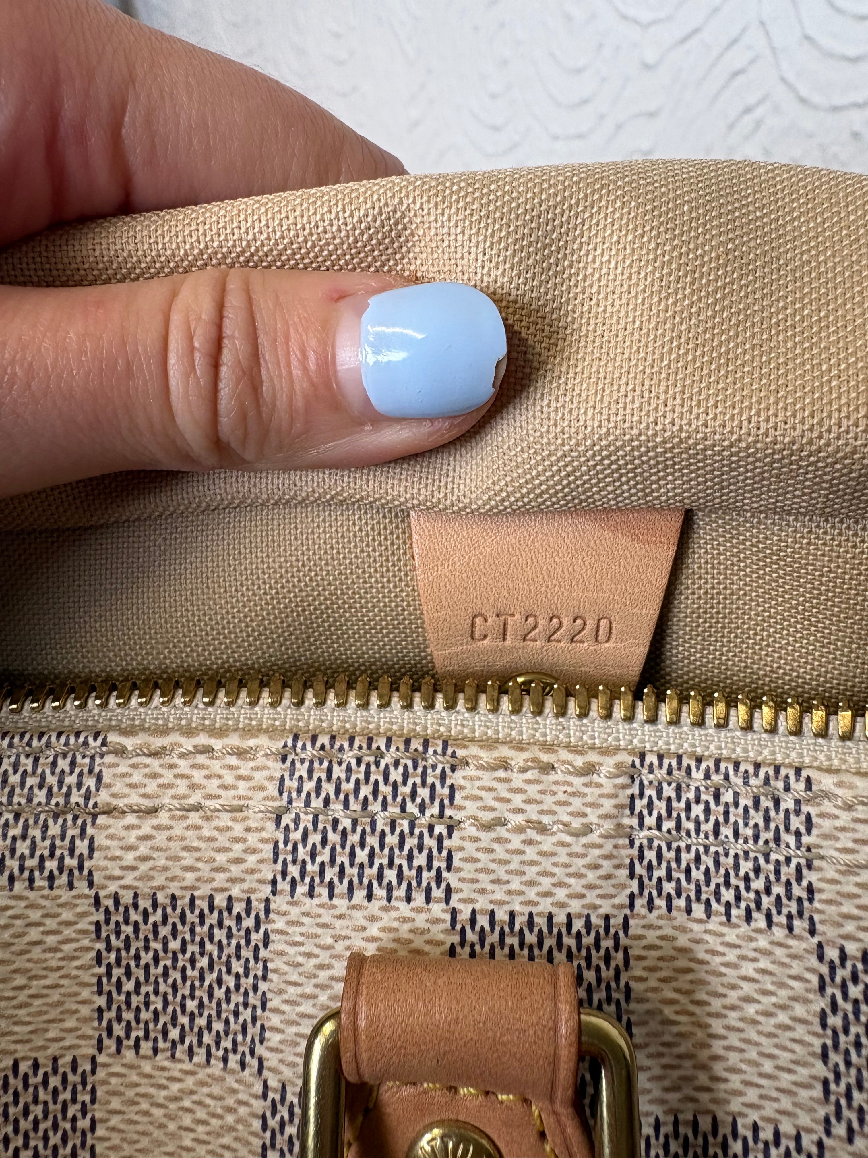 Louis Vuitton Speedy 30 Bandoulière Canvas Damier Azur y piel vachetta