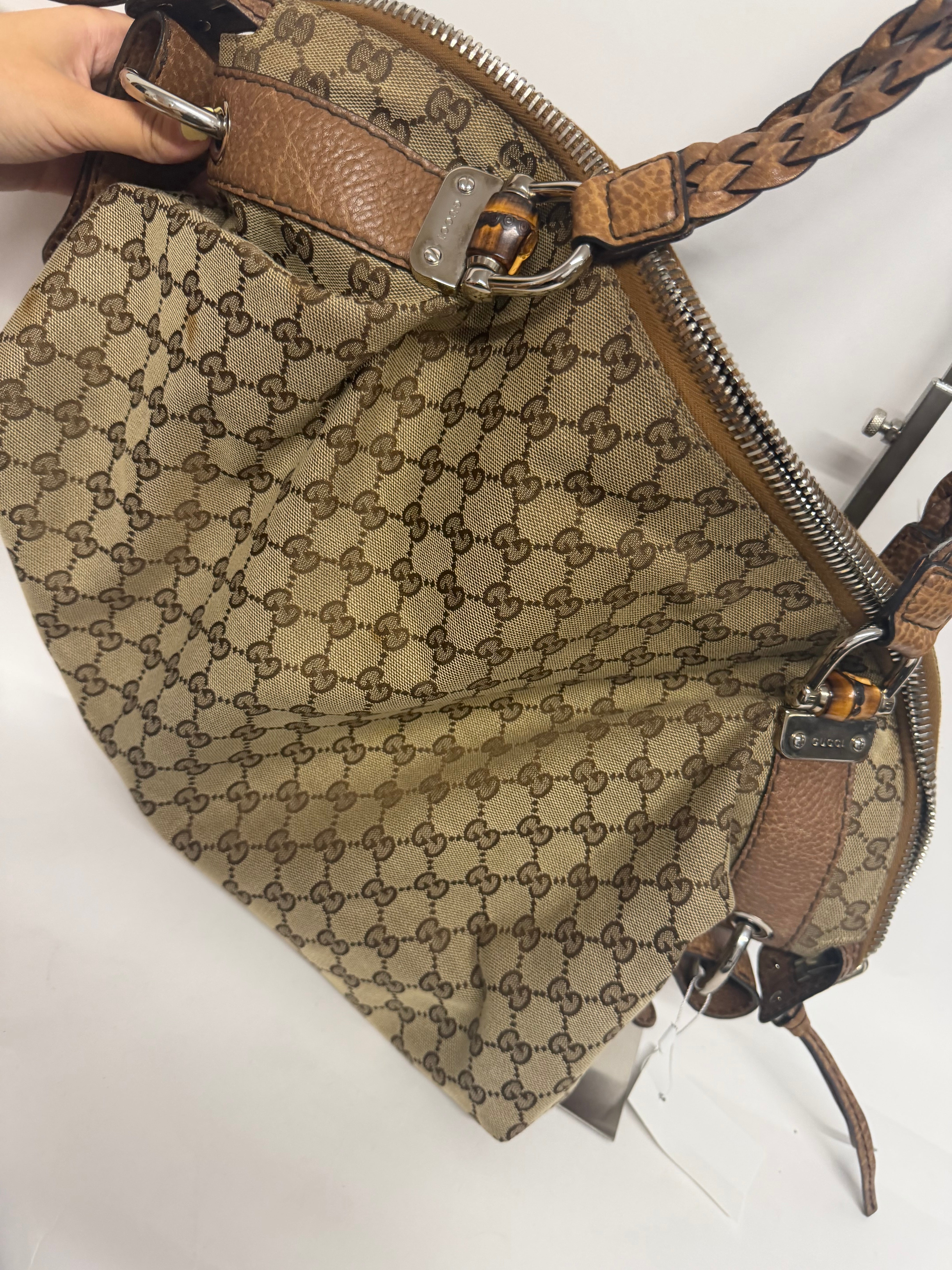 Gucci Pelham trenzado XL GG canvas Marrón