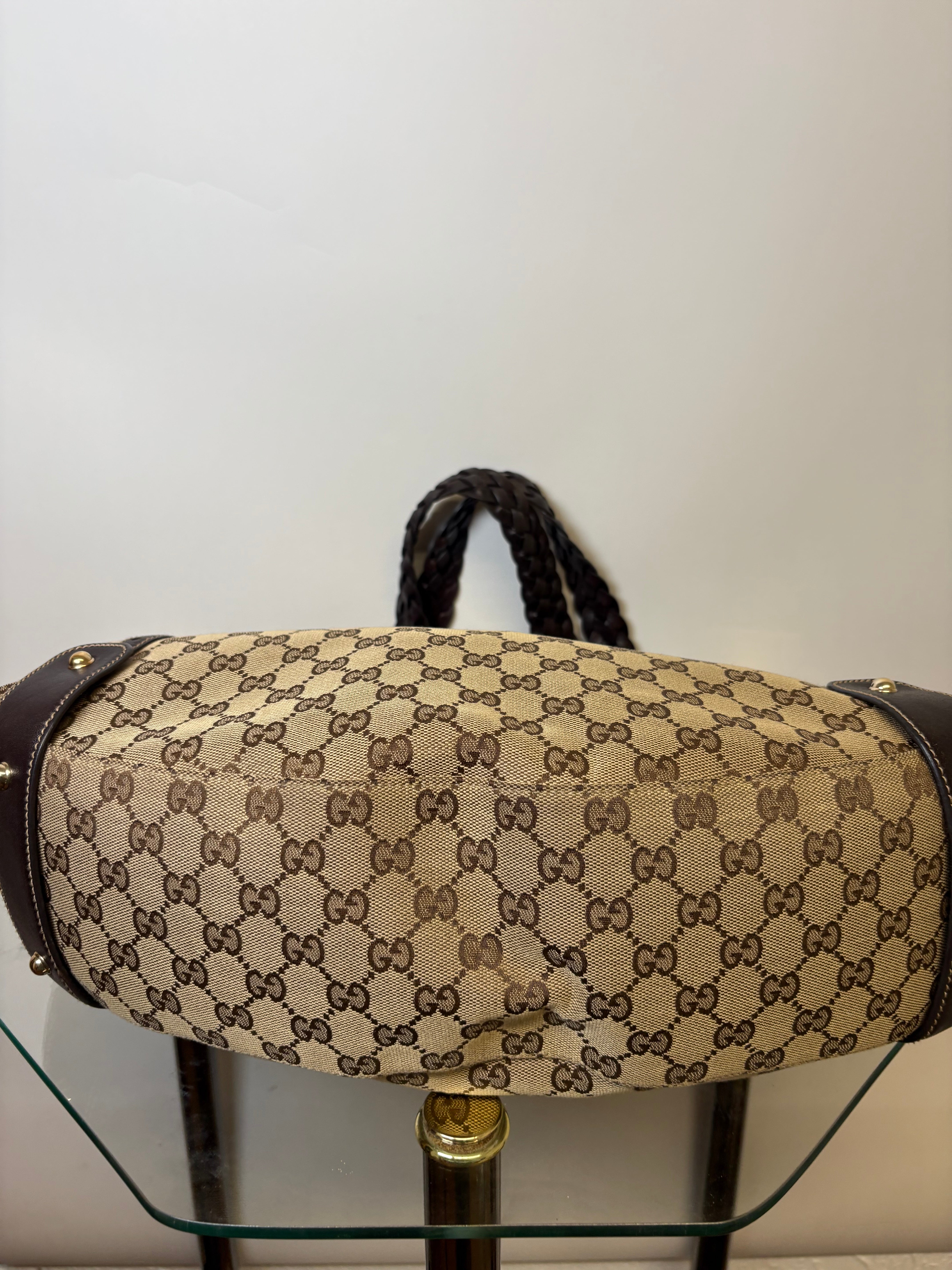 Gucci pelham gg canvas marron chocolate grande