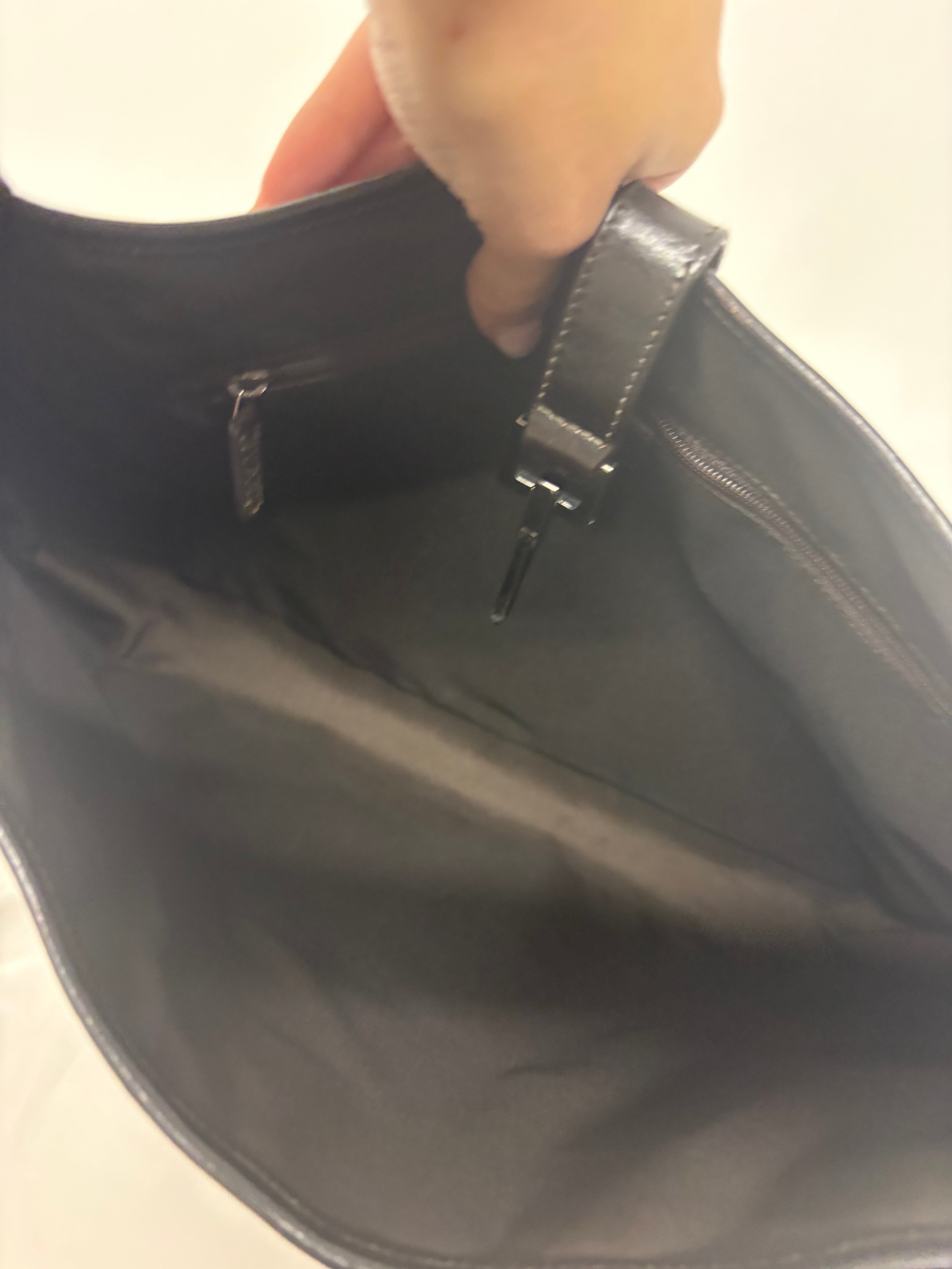 Gucci Jackie Grande Clásico Vintage | GG Canvas & Piel Marrón Oscuro