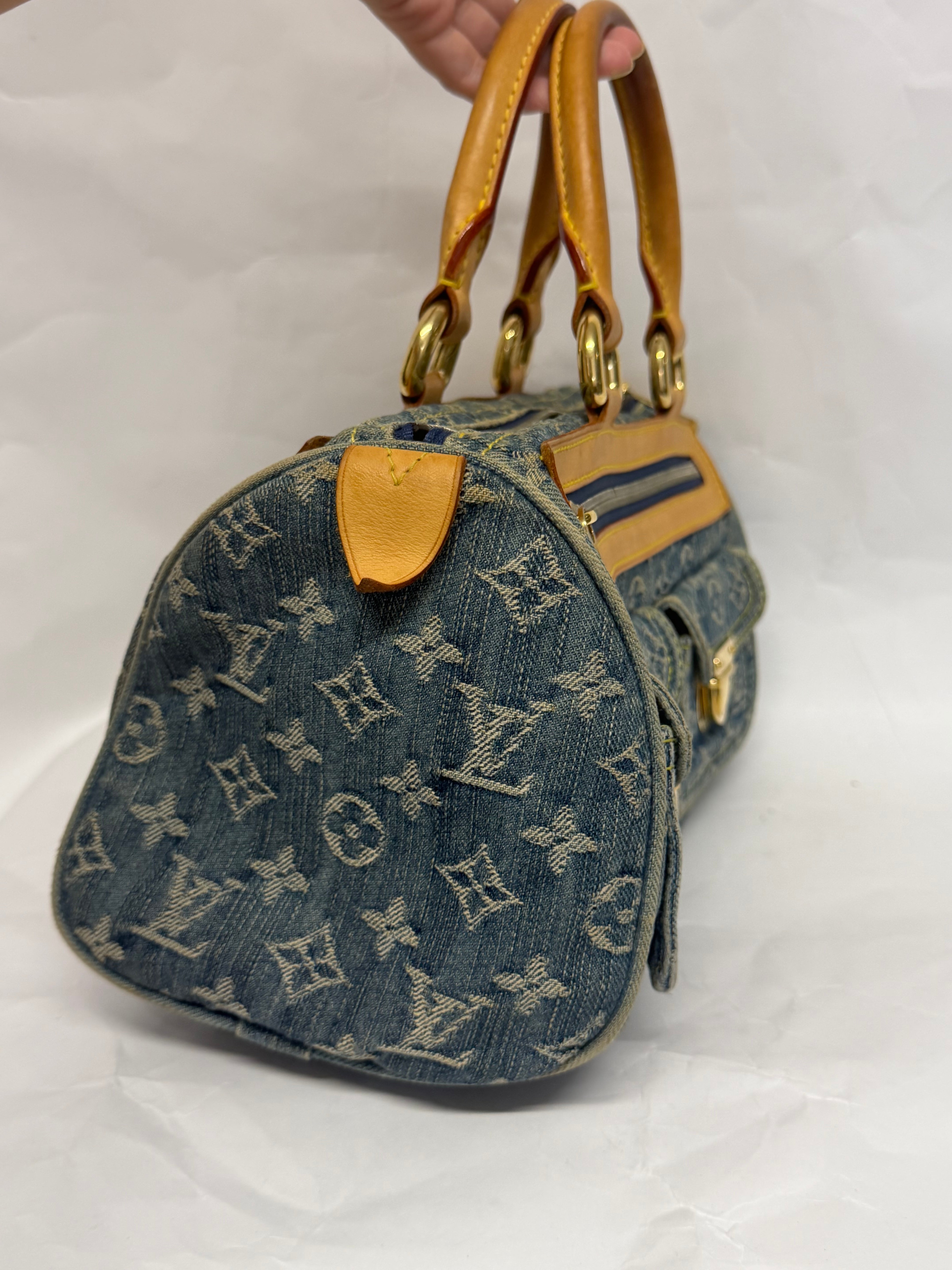 Louis Vuitton Neo Speedy Denim Monogram Azul
